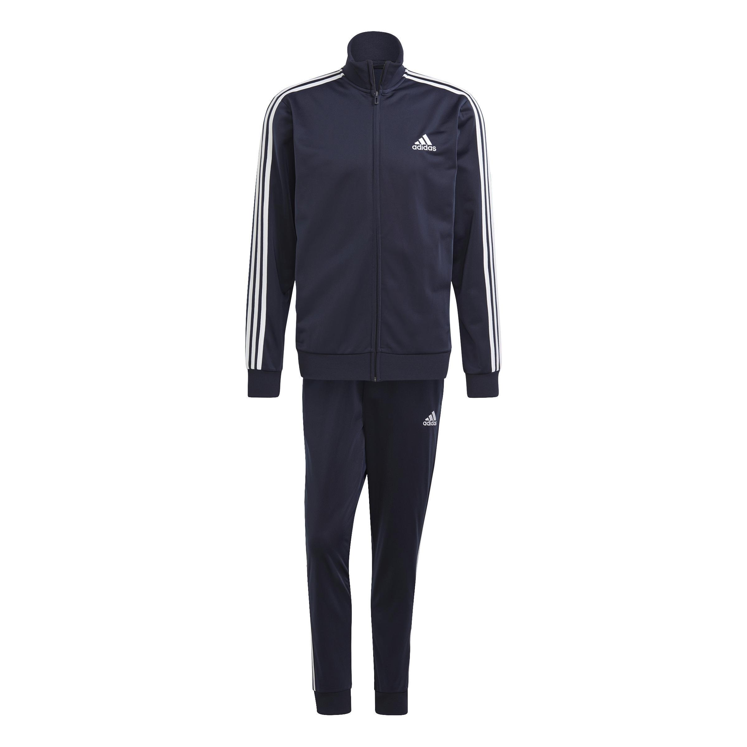 Primegreen Essentials 3-Stripes Track Suit, Blue, A901_ONE, large image number 1