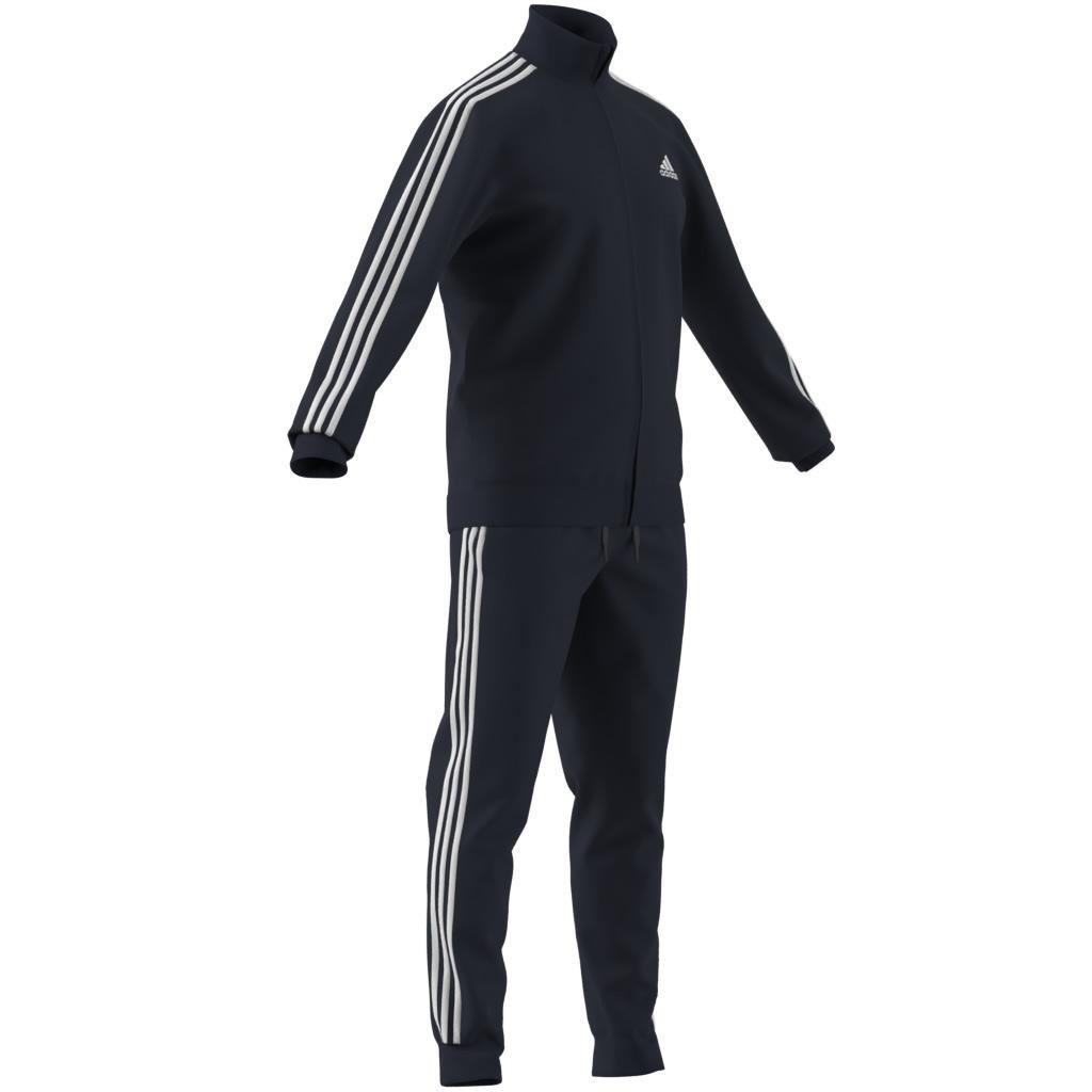 Primegreen Essentials 3-Stripes Track Suit, Blue, , large image number 3