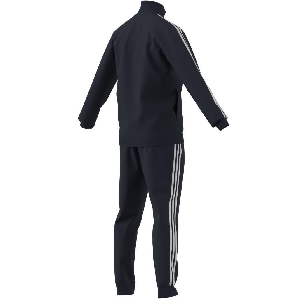 Primegreen Essentials 3-Stripes Track Suit, Blue, A901_ONE, large image number 4