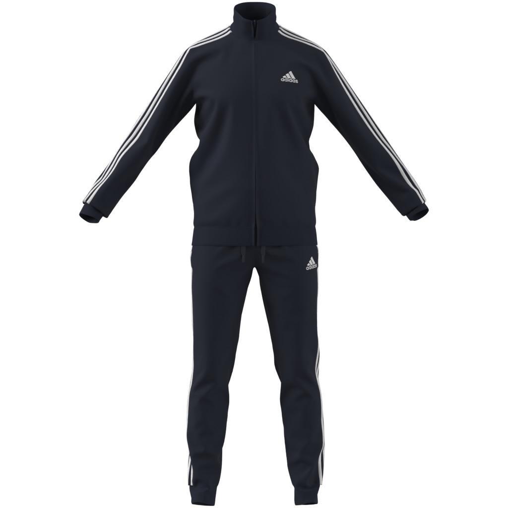 Primegreen Essentials 3-Stripes Track Suit, Blue, A901_ONE, large image number 10