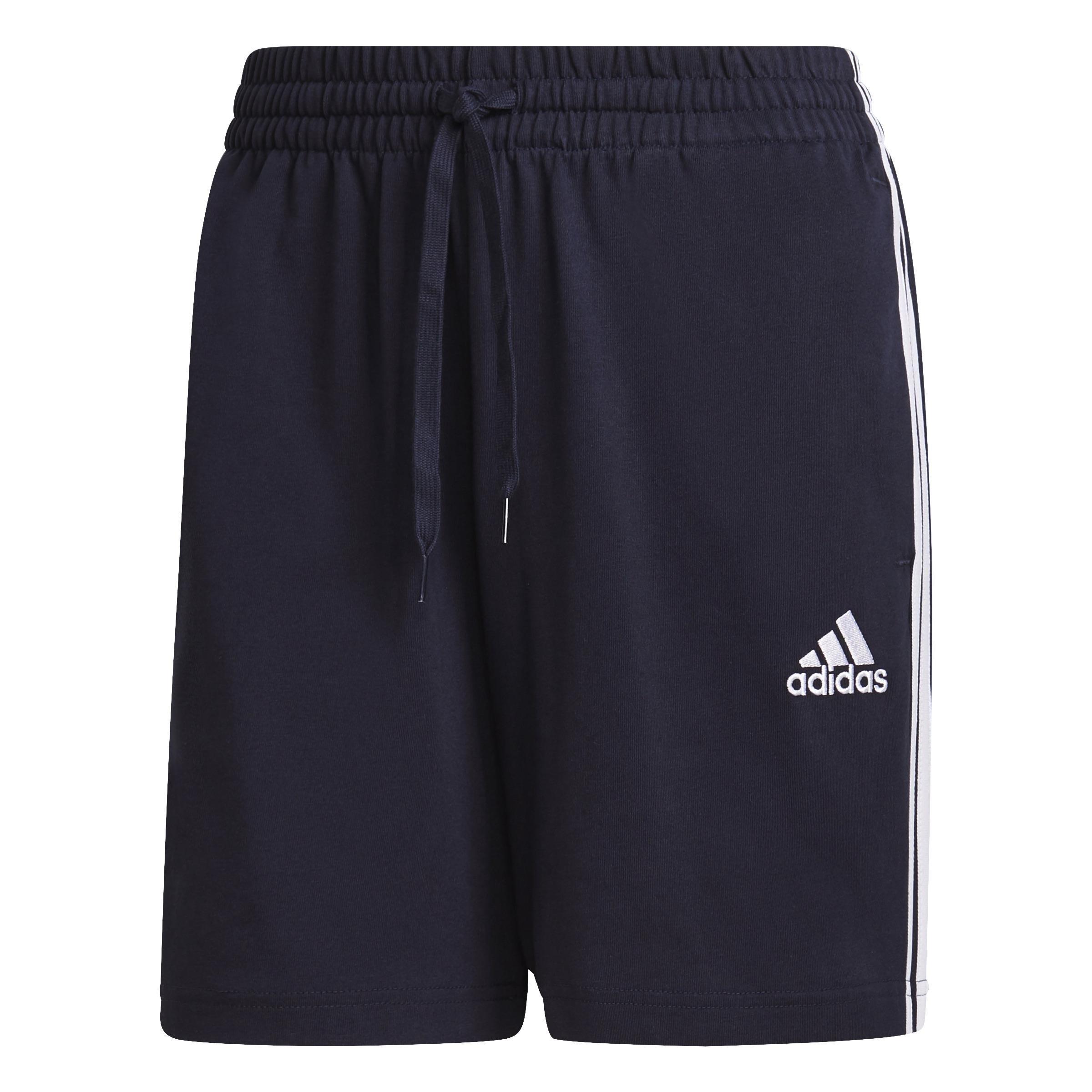 AEROREADY Essentials 3-Stripes Shorts, Blue, A901_ONE, large image number 0