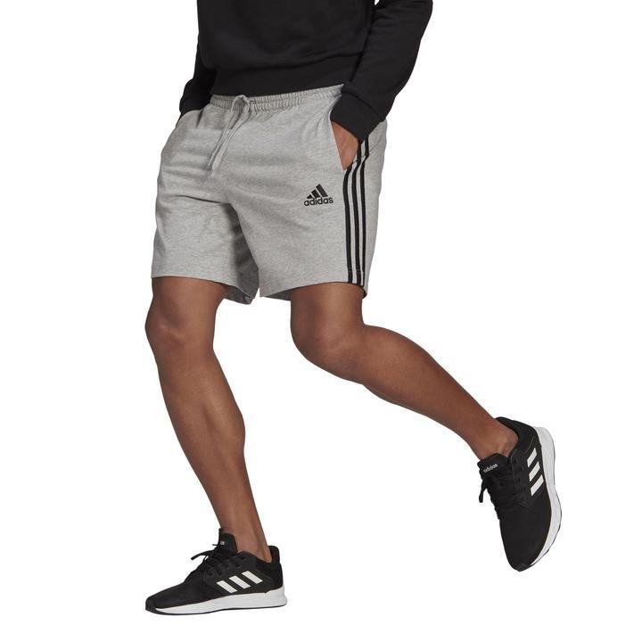 Men Aeroready Essentials 3-Stripes Shorts, Grey, A901_ONE, large image number 0