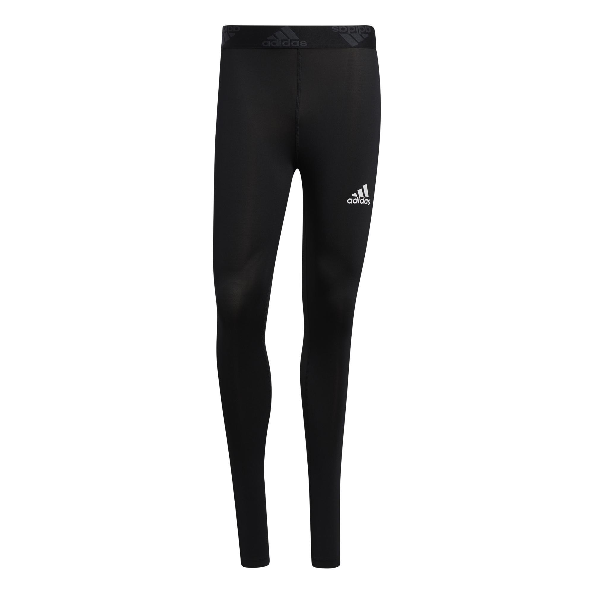 Techfit 3-Stripes Long Tights, Black, A901_ONE, large image number 2