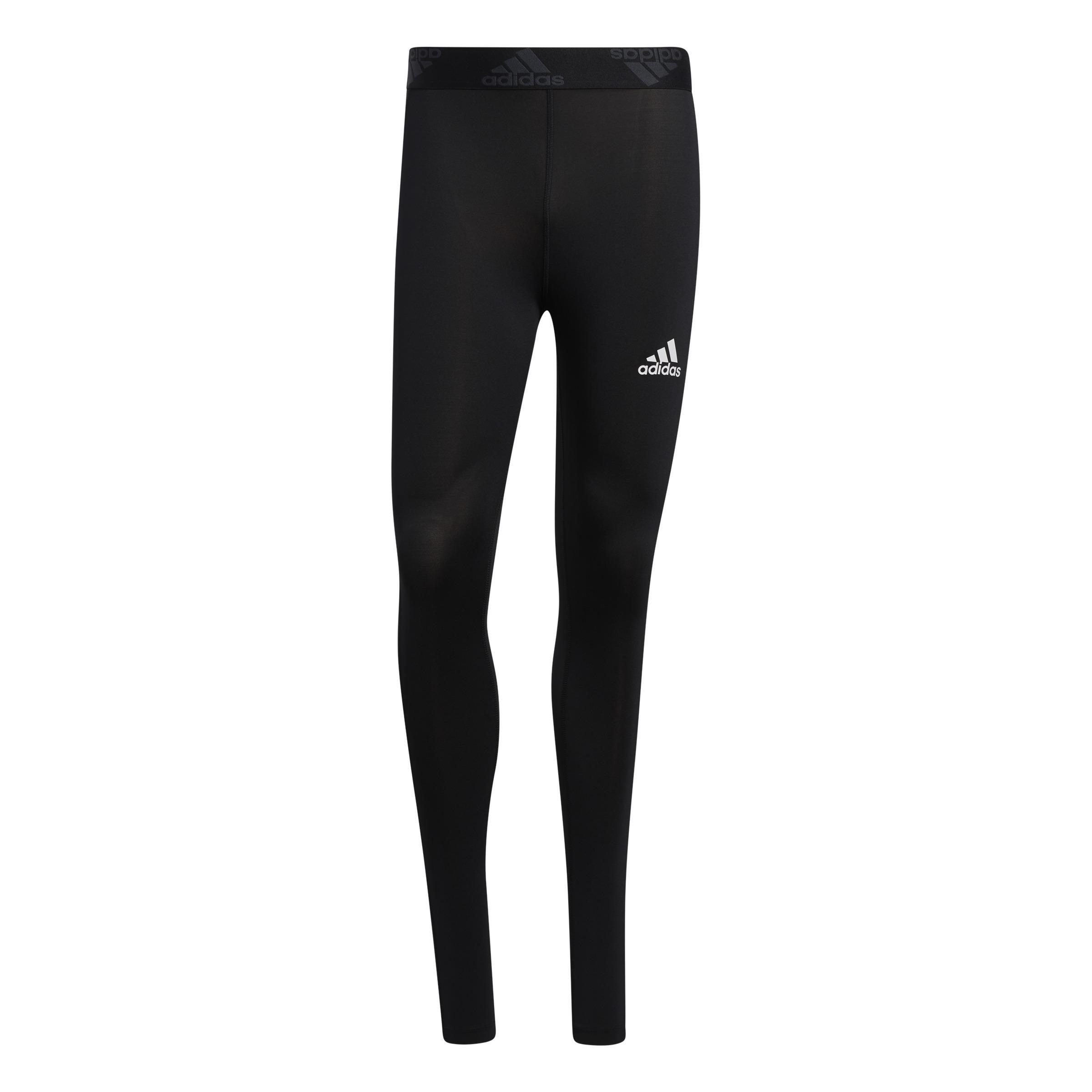 Techfit 3-Stripes Long Tights, Black, A901_ONE, large image number 3