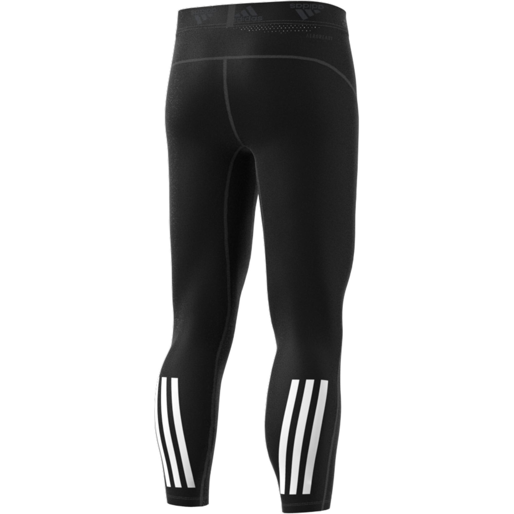 Techfit 3-Stripes Long Tights, Black, , large image number 7