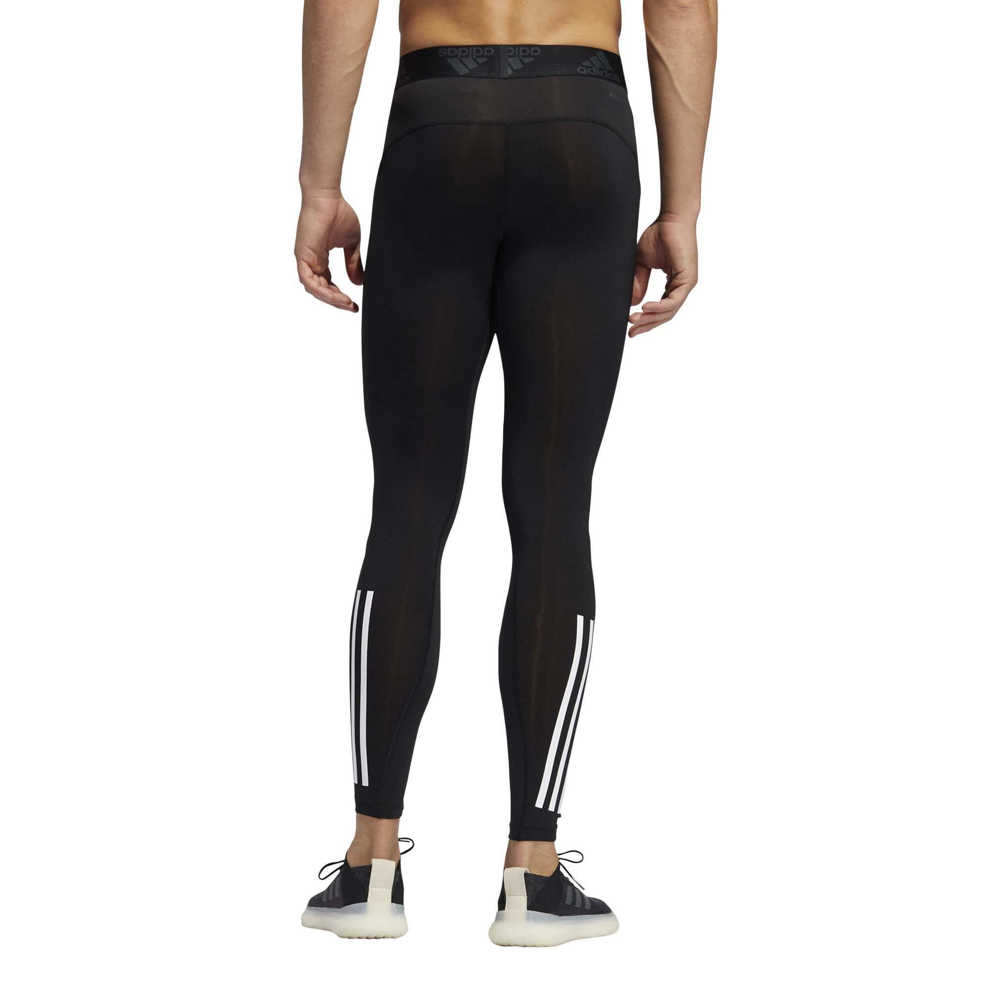 Techfit 3-Stripes Long Tights, Black, A901_ONE, large image number 8