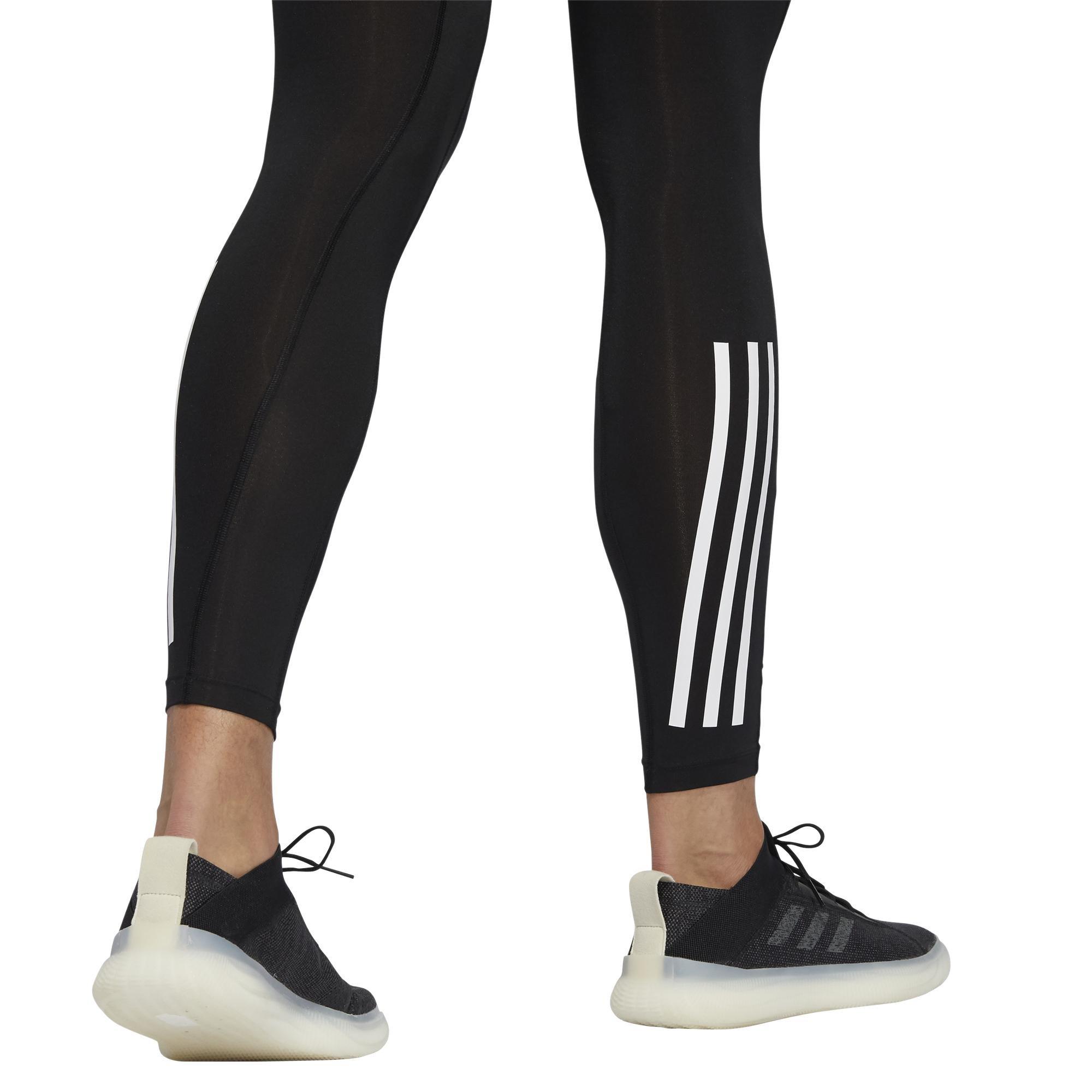 Techfit 3-Stripes Long Tights, Black, A901_ONE, large image number 9