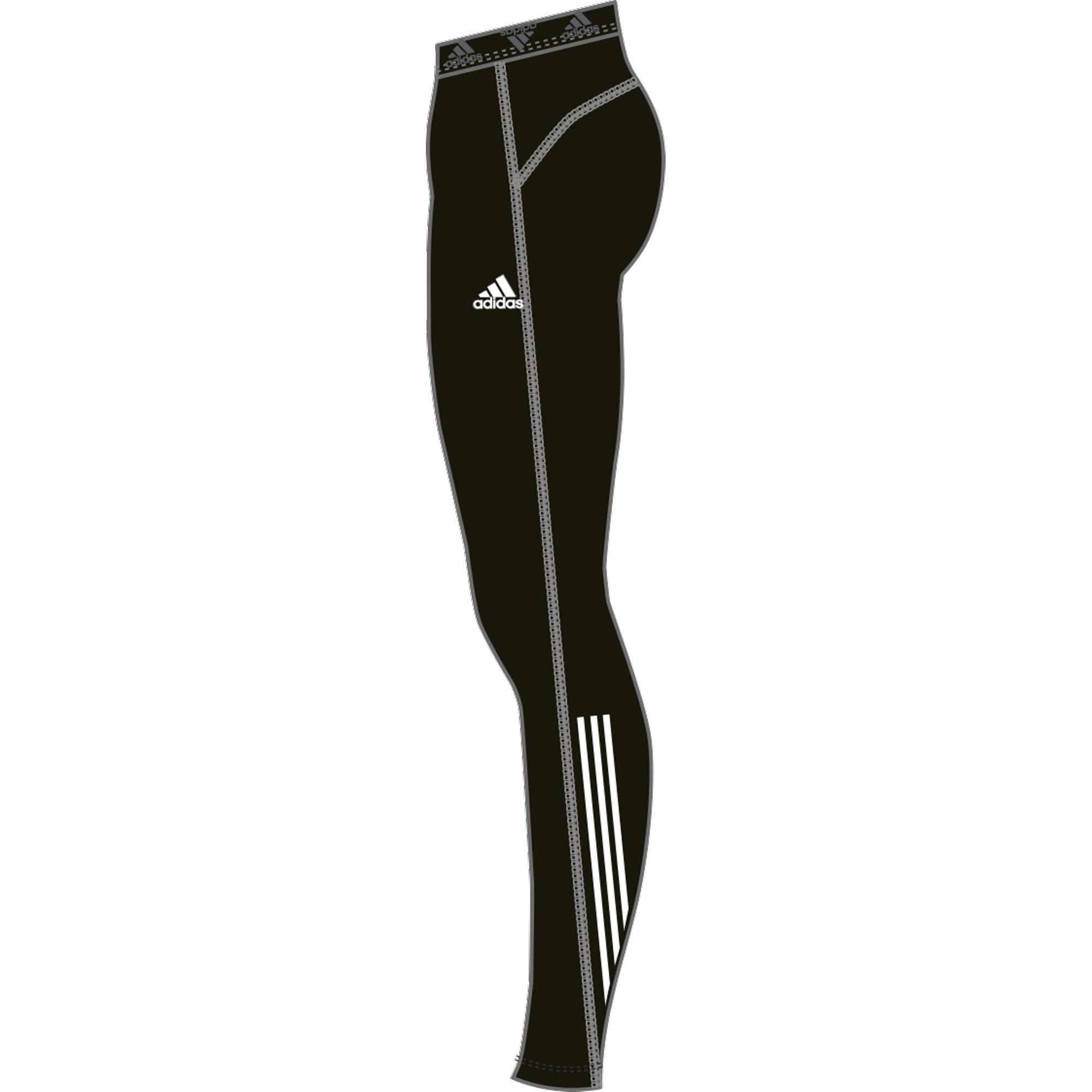 Techfit 3-Stripes Long Tights, Black, , large image number 14