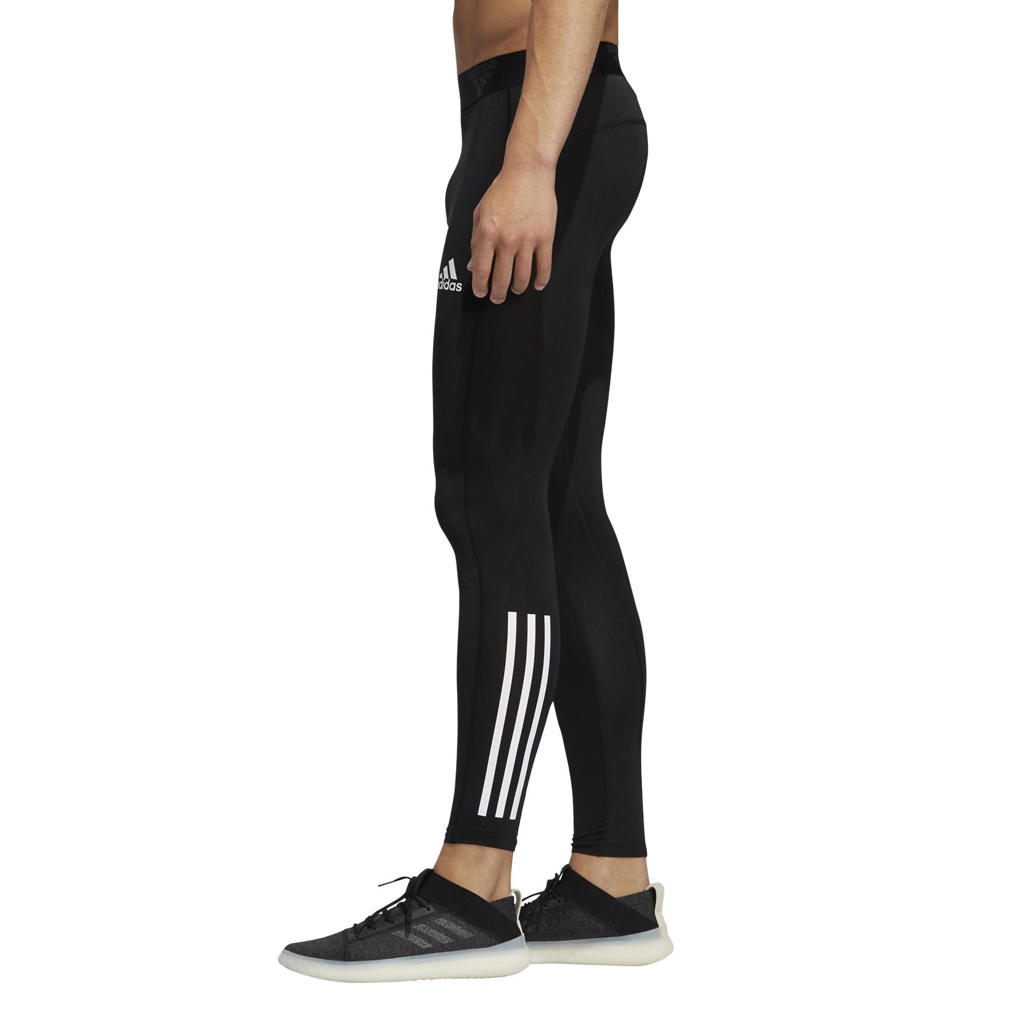 Techfit 3-Stripes Long Tights, Black, A901_ONE, large image number 21