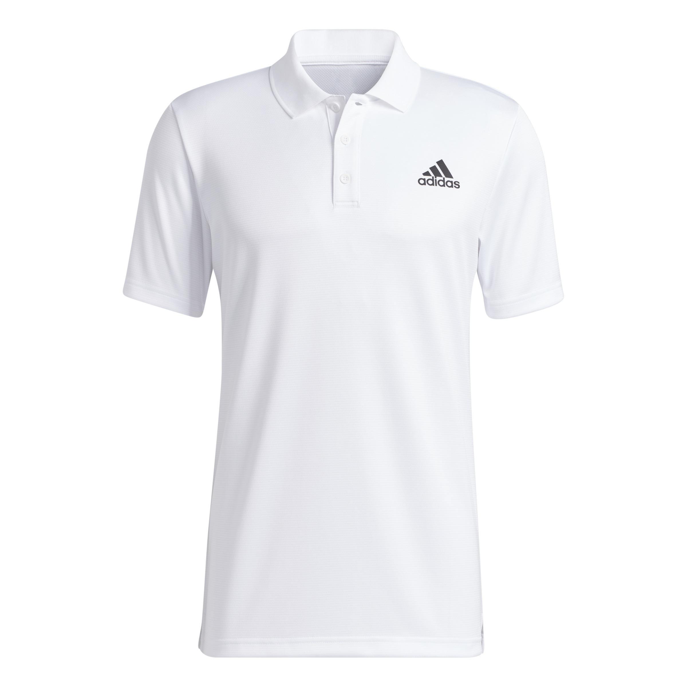 Designed To Move 3-Stripes Polo Shirt, White, A901_ONE, large image number 1