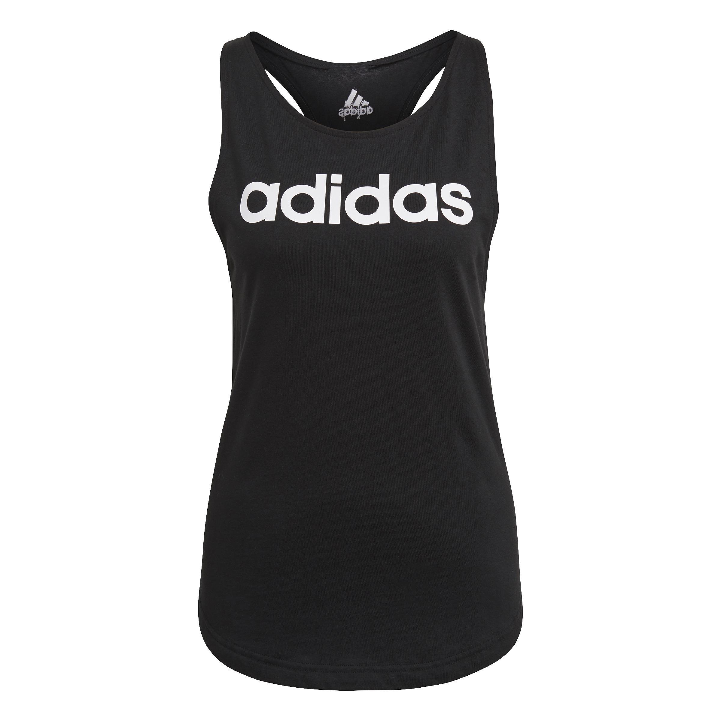 Essentials Loose Logo Tank Top, Black, A901_ONE, large image number 0