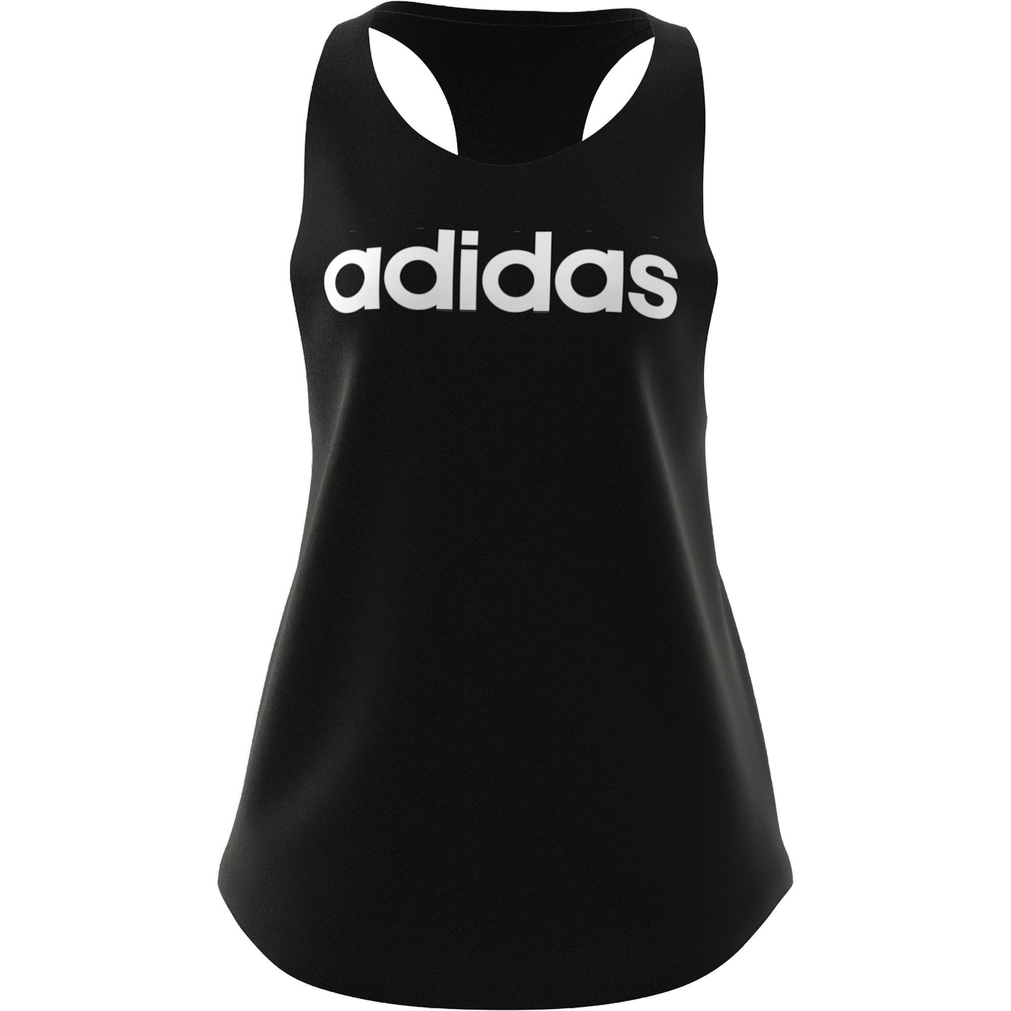 Essentials Loose Logo Tank Top, Black, A901_ONE, large image number 1