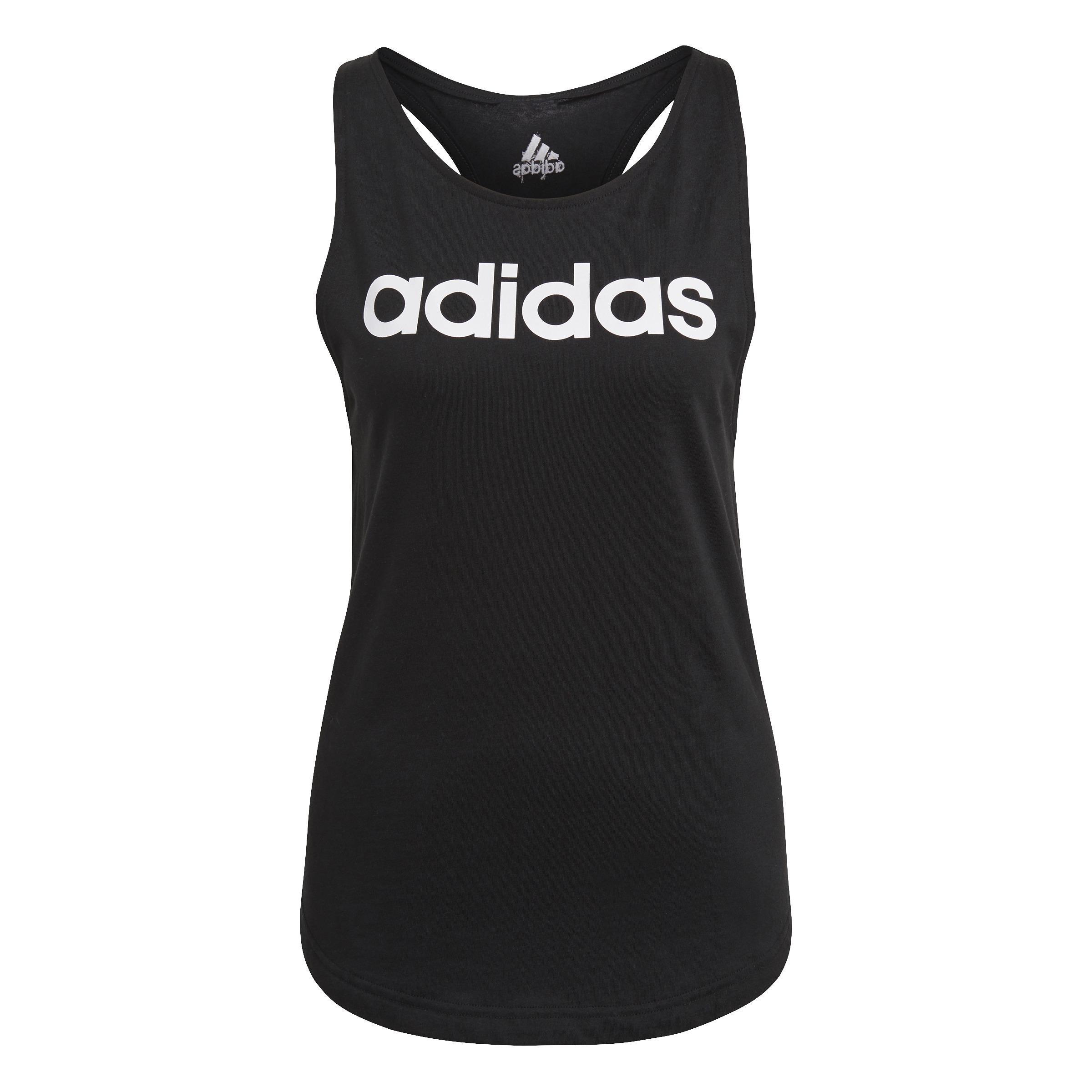 Essentials Loose Logo Tank Top, Black, A901_ONE, large image number 3