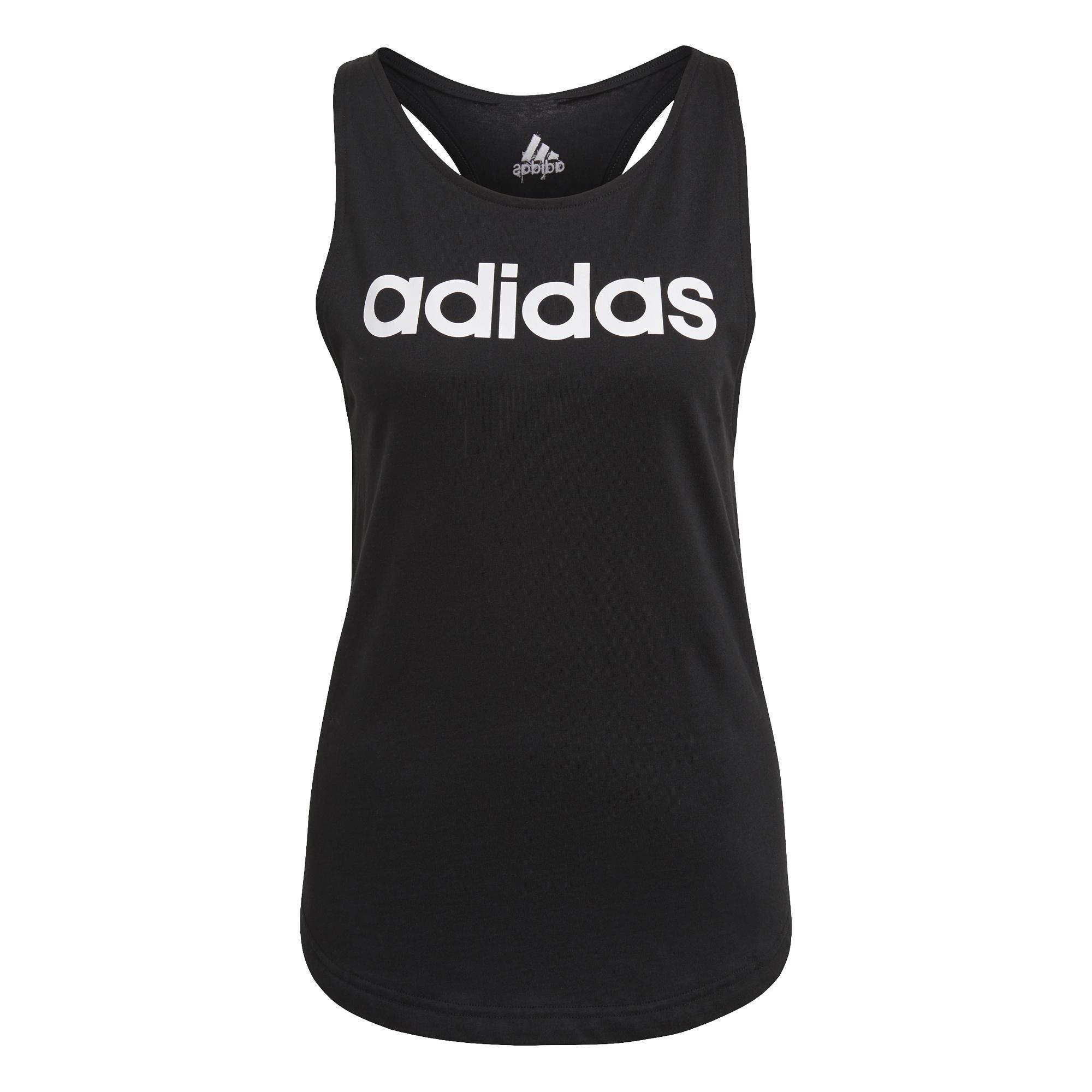 Essentials Loose Logo Tank Top, Black, A901_ONE, large image number 4