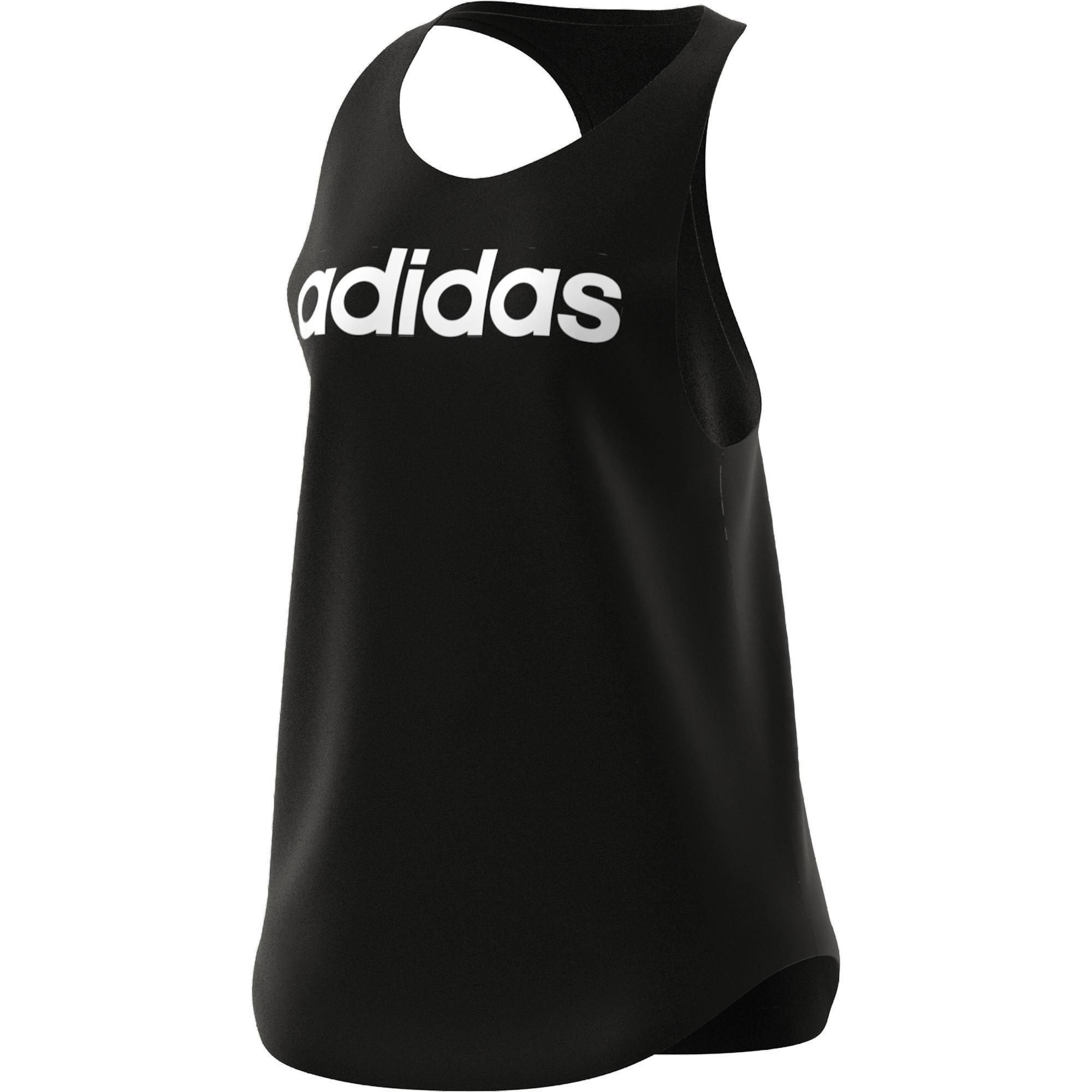 Essentials Loose Logo Tank Top, Black, A901_ONE, large image number 11