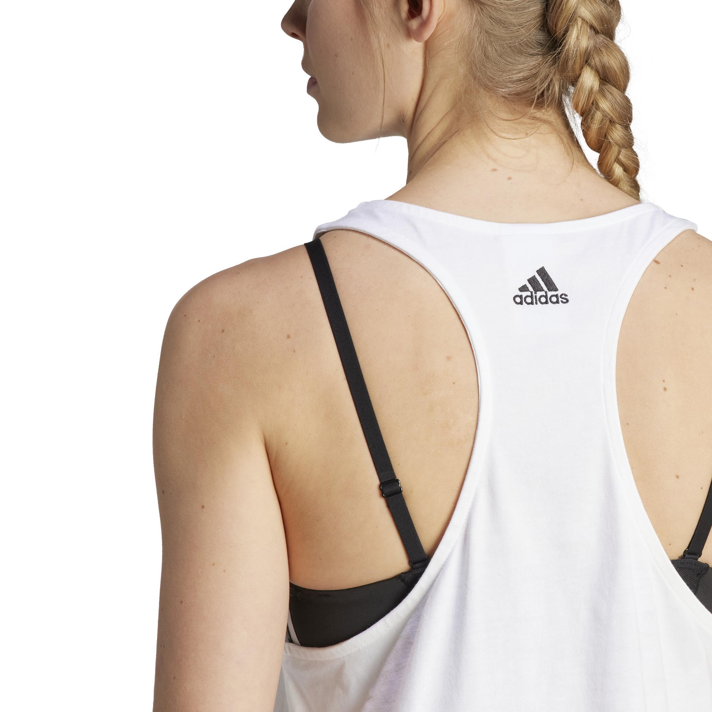 Essentials Loose Logo Tank Top, White, A901_ONE, large image number 6