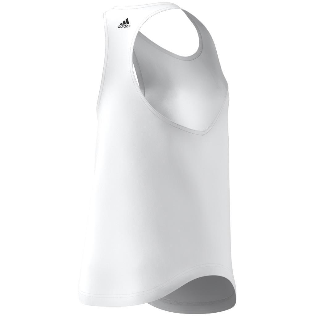 Essentials Loose Logo Tank Top, White, A901_ONE, large image number 8