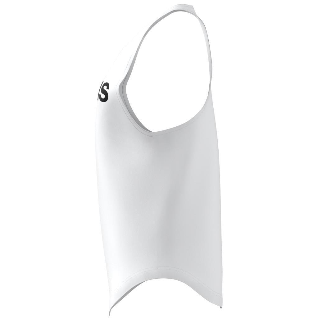 Essentials Loose Logo Tank Top, White, A901_ONE, large image number 14