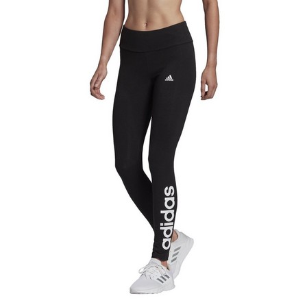 Women Essentials High-Waisted Logo Leggings, Black, A901_ONE, large image number 0