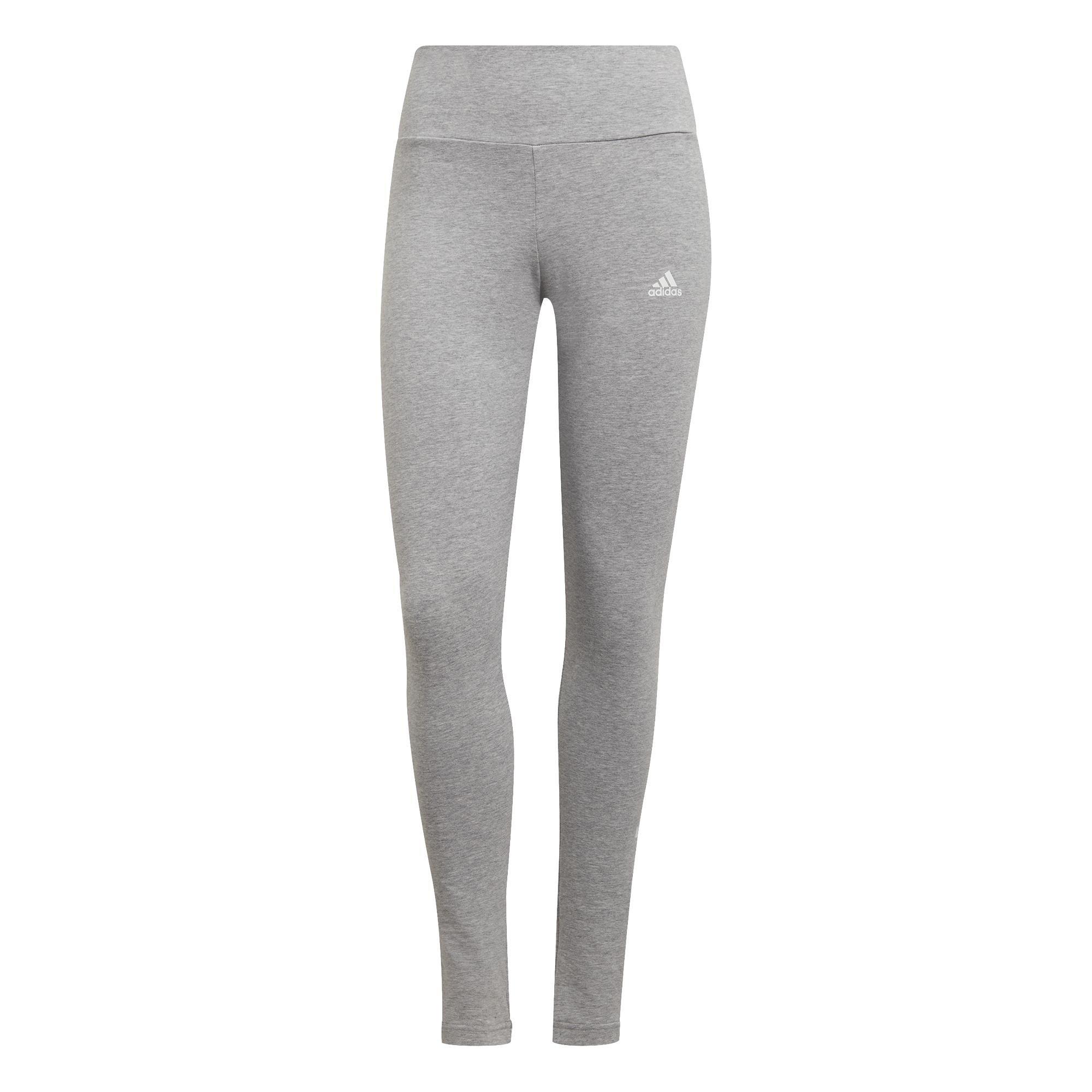 Essentials High-Waisted Logo Leggings, Grey, A901_ONE, large image number 4