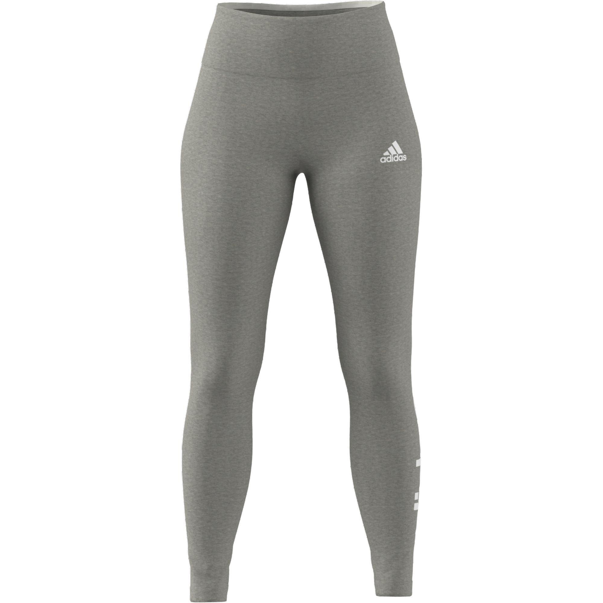 Essentials High-Waisted Logo Leggings, Grey, A901_ONE, large image number 5