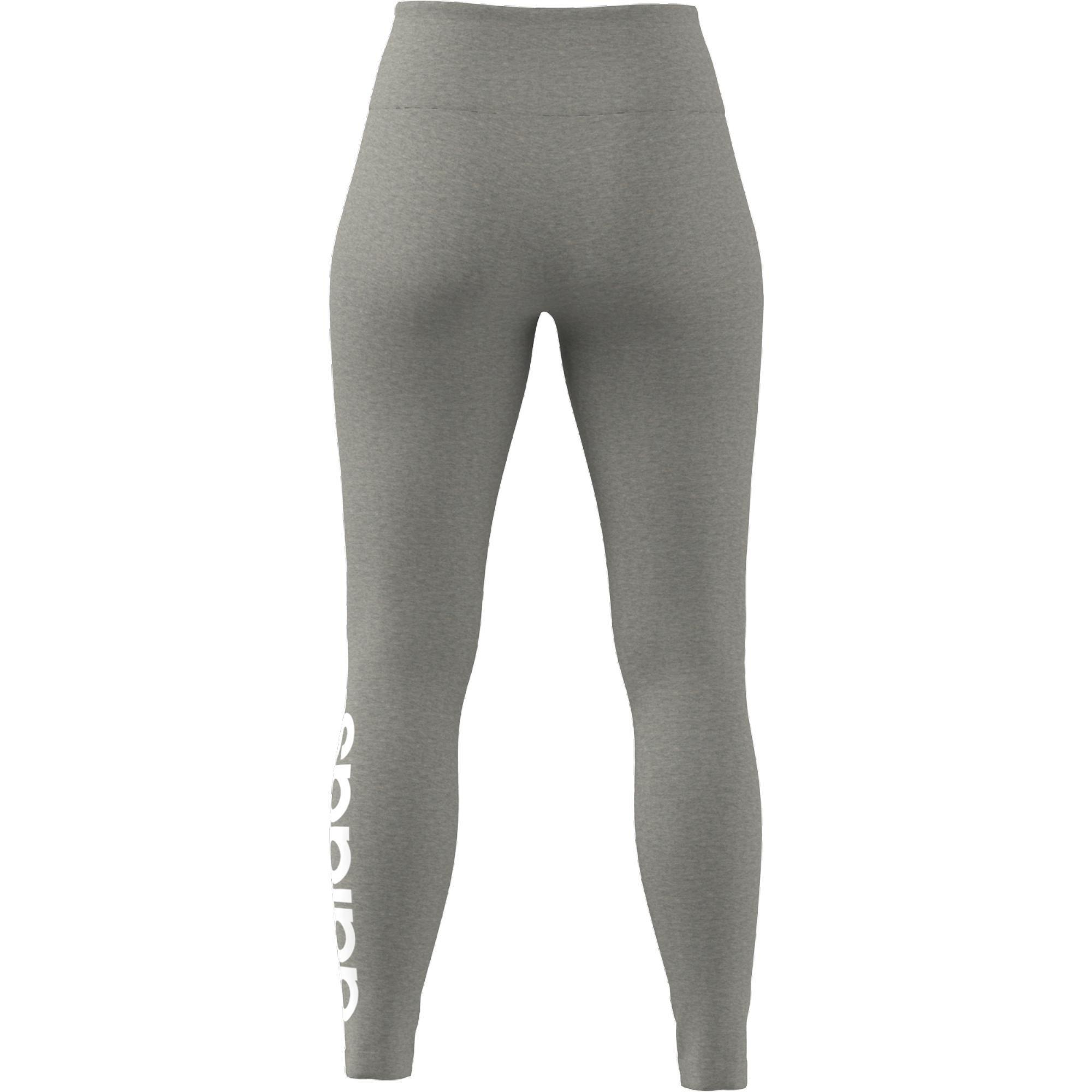 Essentials High-Waisted Logo Leggings, Grey, A901_ONE, large image number 8