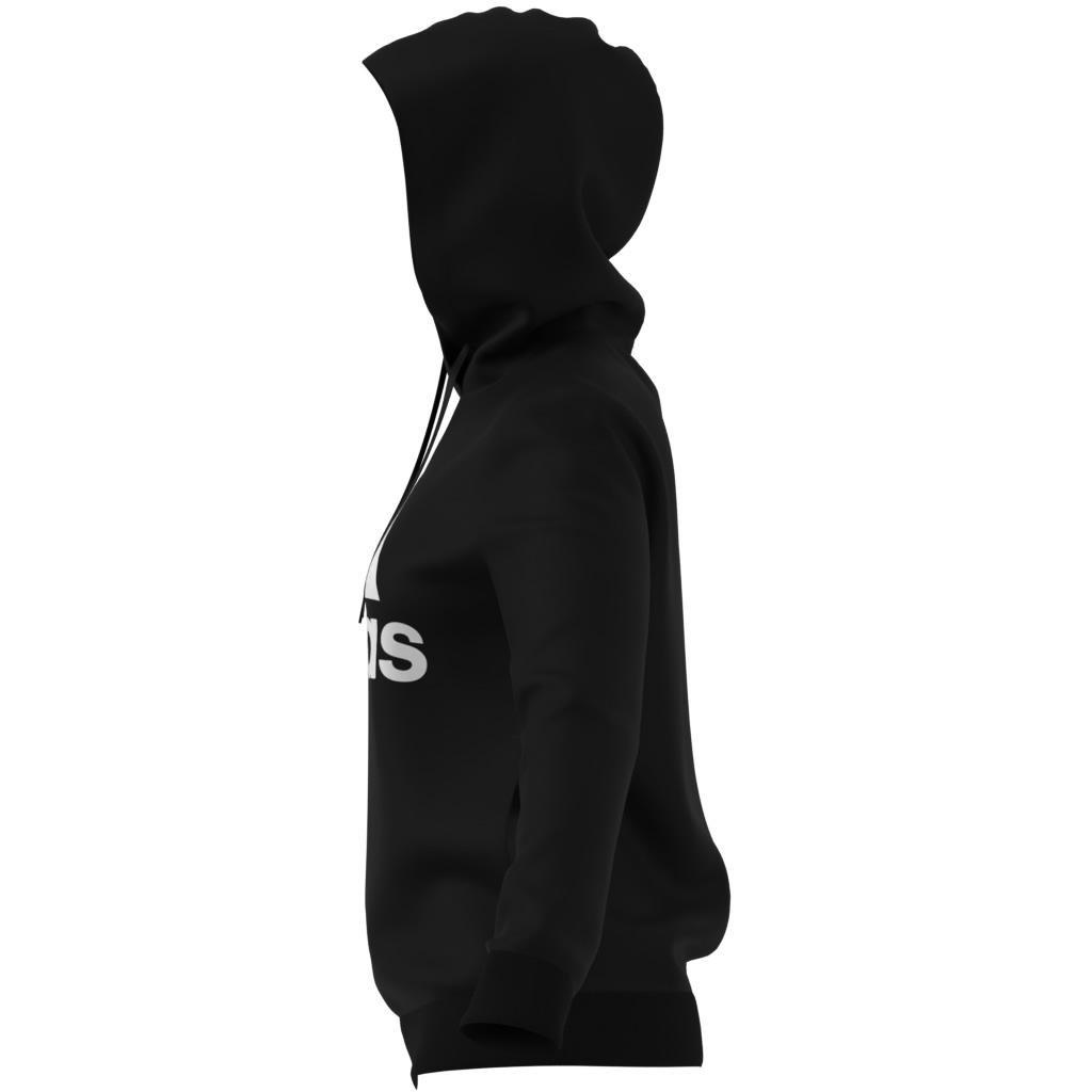 Women Essentials Logo Fleece Hoodie, Black, A901_ONE, large image number 8