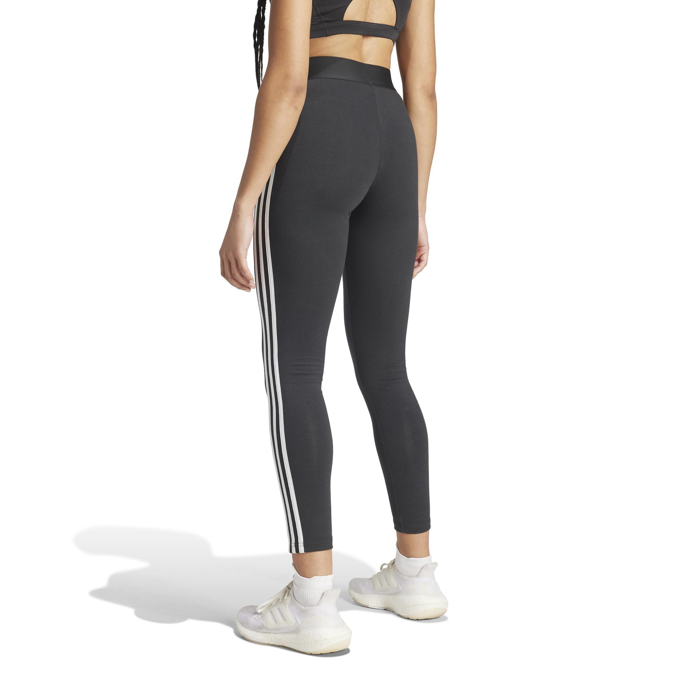 3 Stripes Leggings, Black, A901_ONE, large image number 3