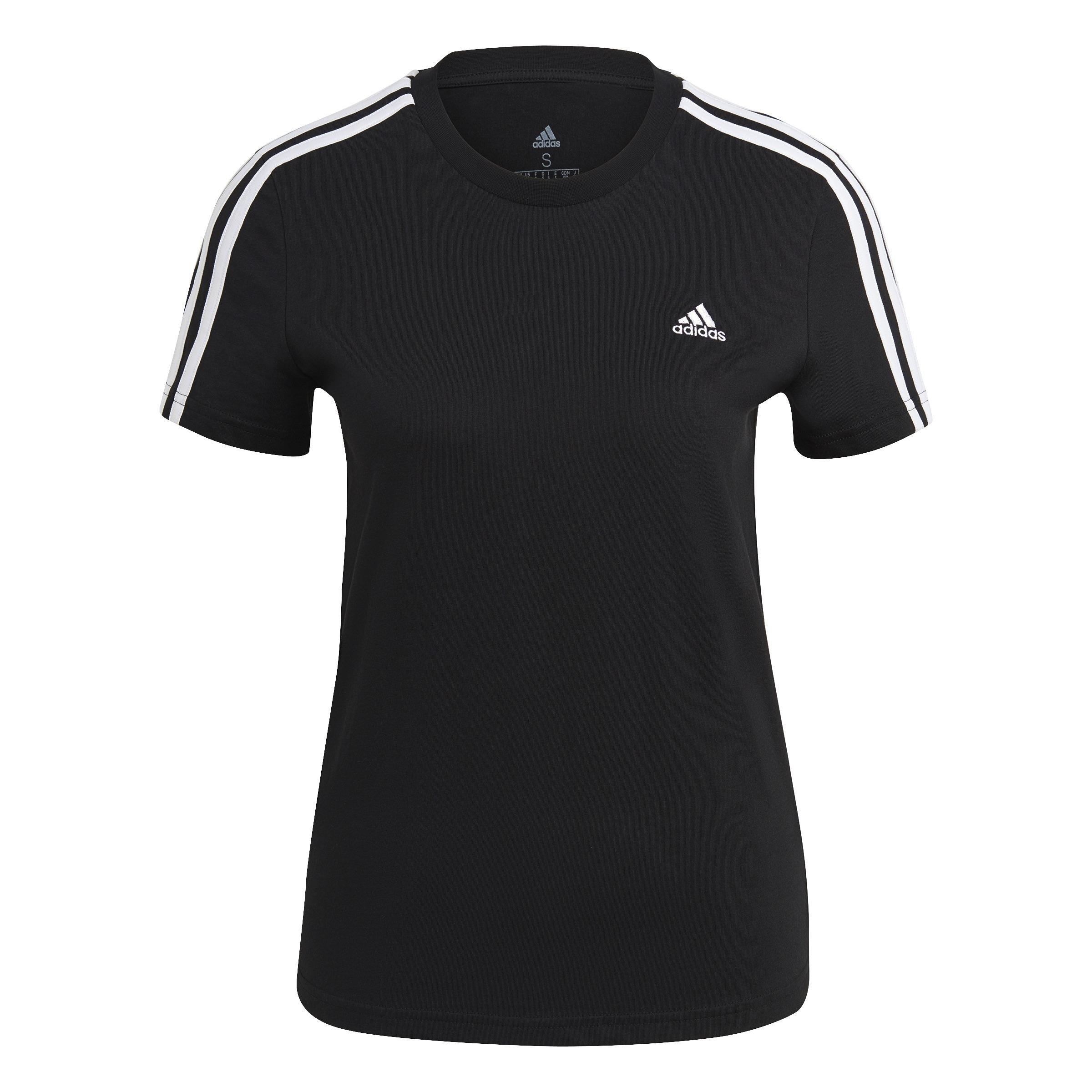 Essentials Slim 3-Stripes T-Shirt, Multicolour, A901_ONE, large image number 0