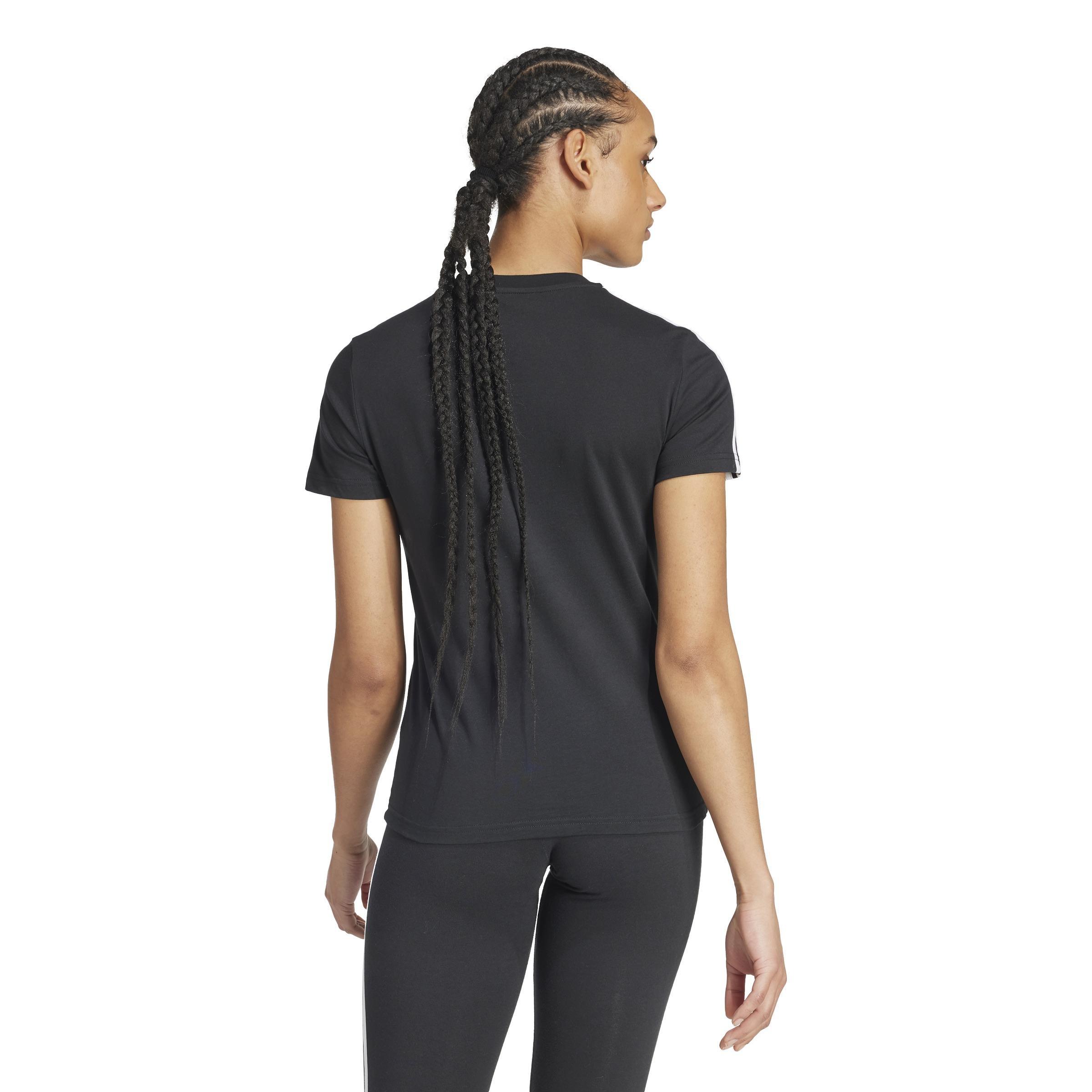 Essentials Slim 3-Stripes T-Shirt, Multicolour, A901_ONE, large image number 3