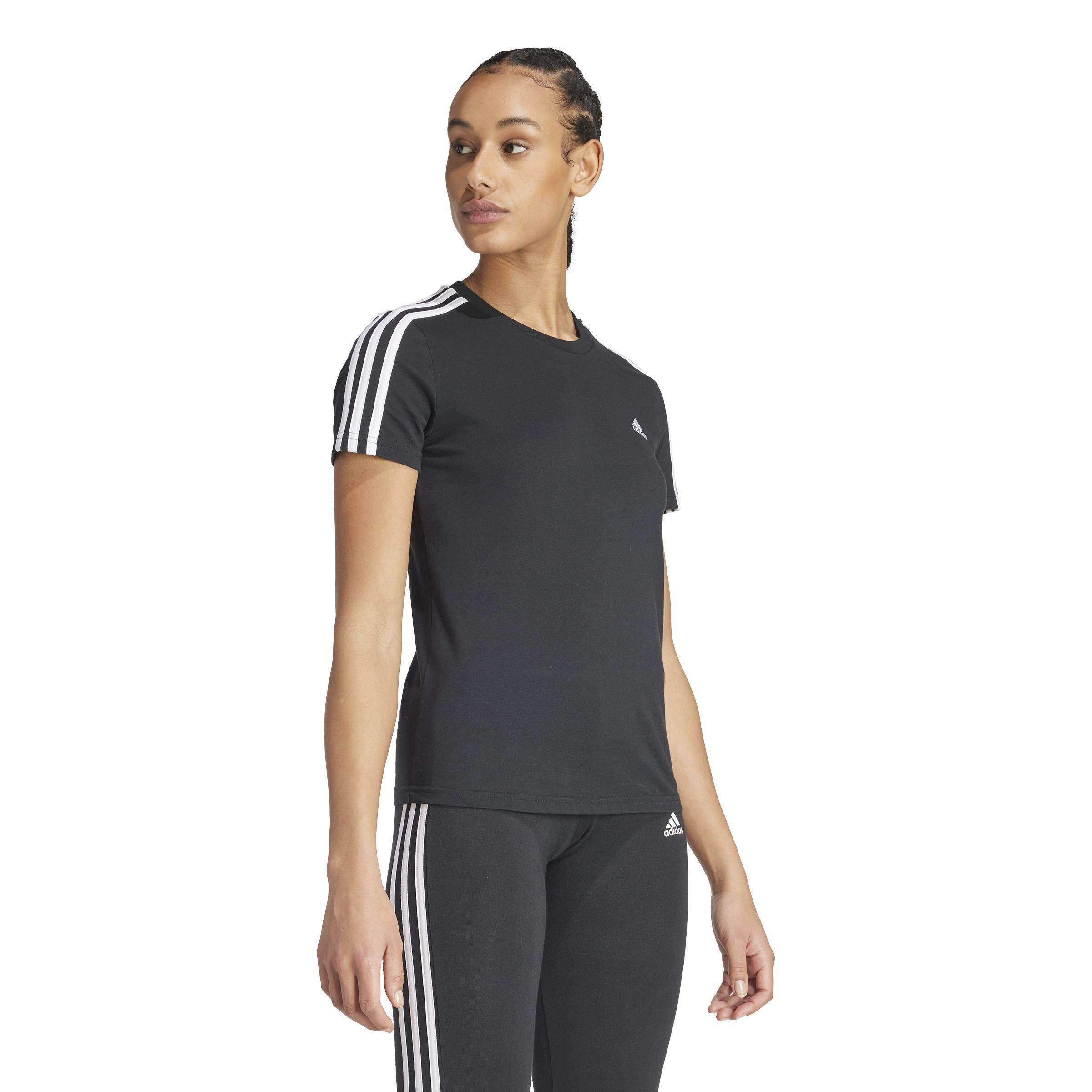 Essentials Slim 3-Stripes T-Shirt, Multicolour, A901_ONE, large image number 8