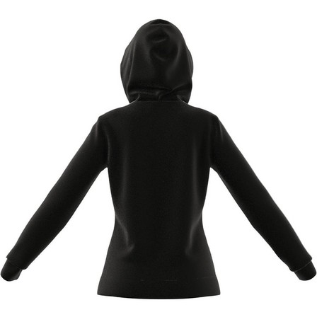 Women Essentials French Terry 3-Stripes Full-Zip Hoodie, Black, A901_ONE, large image number 3