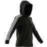 Women Essentials French Terry 3-Stripes Full-Zip Hoodie, Black, A901_ONE, thumbnail image number 4