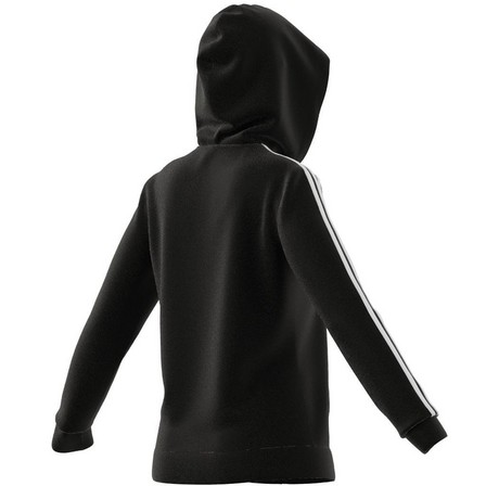 Women Essentials French Terry 3-Stripes Full-Zip Hoodie, Black, A901_ONE, large image number 7