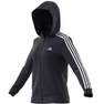 Women Essentials French Terry 3-Stripes Full-Zip Hoodie, Blue, A901_ONE, thumbnail image number 8
