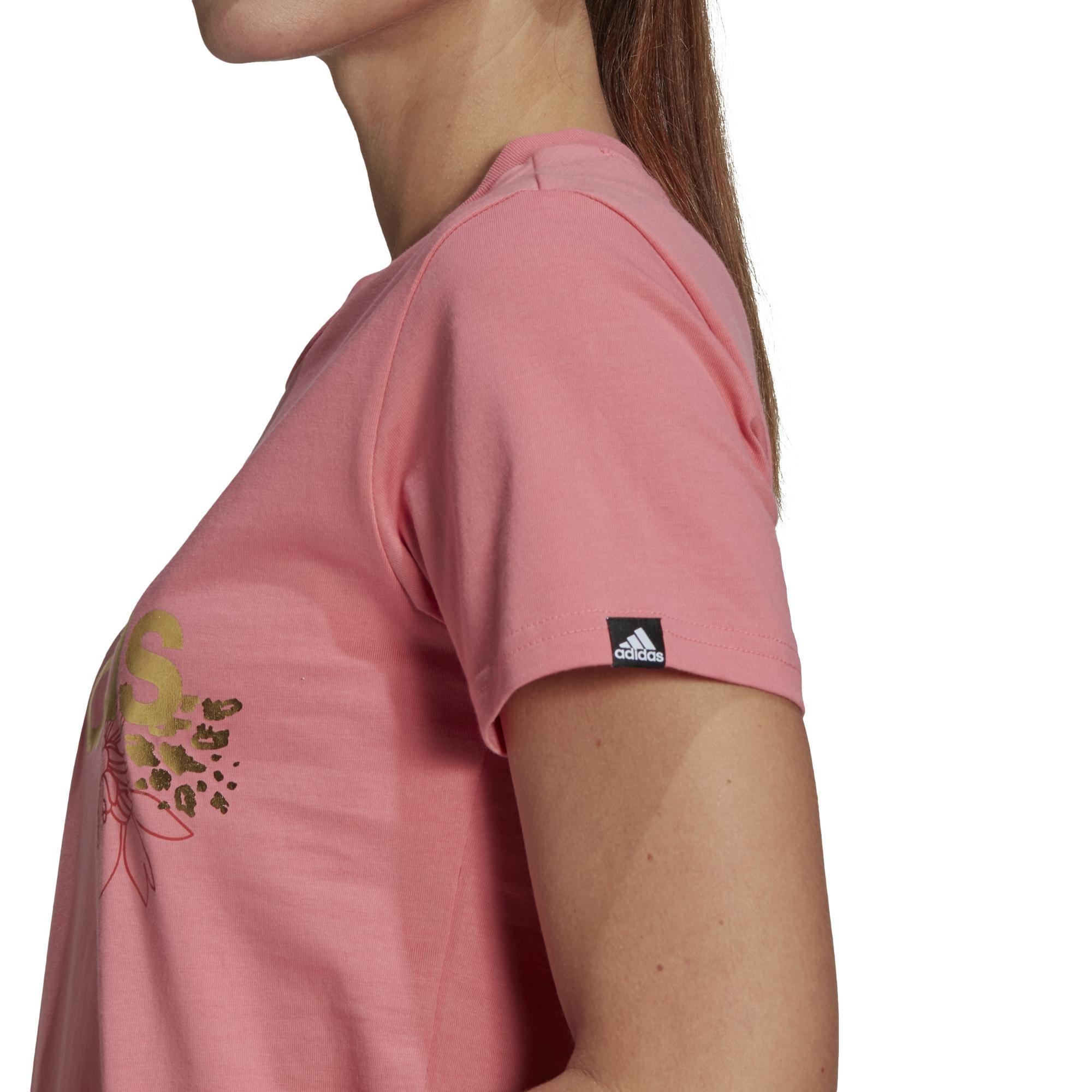 Linear Foil Graphic T-Shirt, Pink, A901_ONE, large image number 10