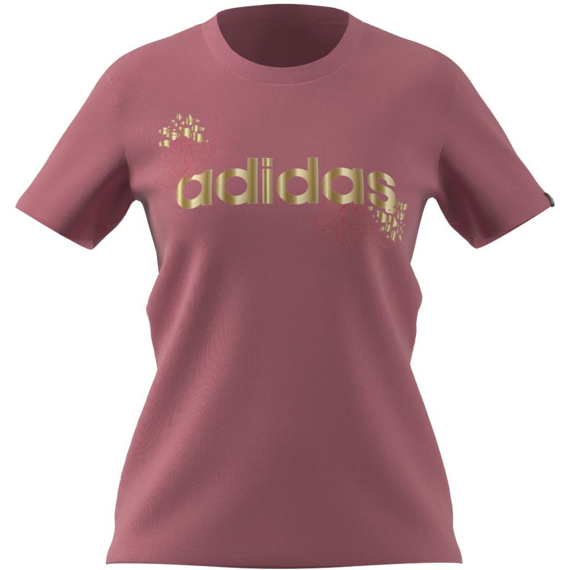 Linear Foil Graphic T-Shirt, Pink, A901_ONE, large image number 14