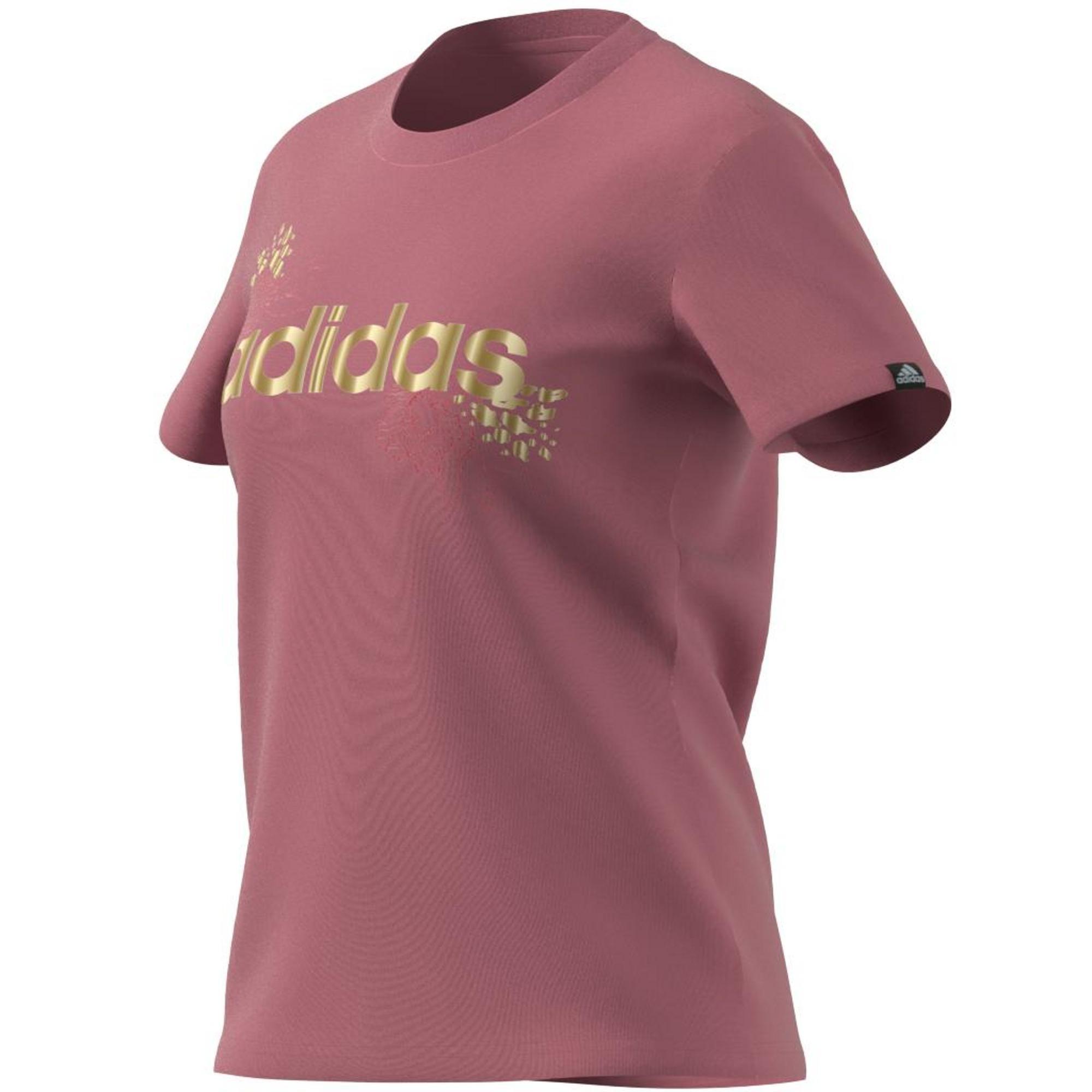 Linear Foil Graphic T-Shirt, Pink, A901_ONE, large image number 17