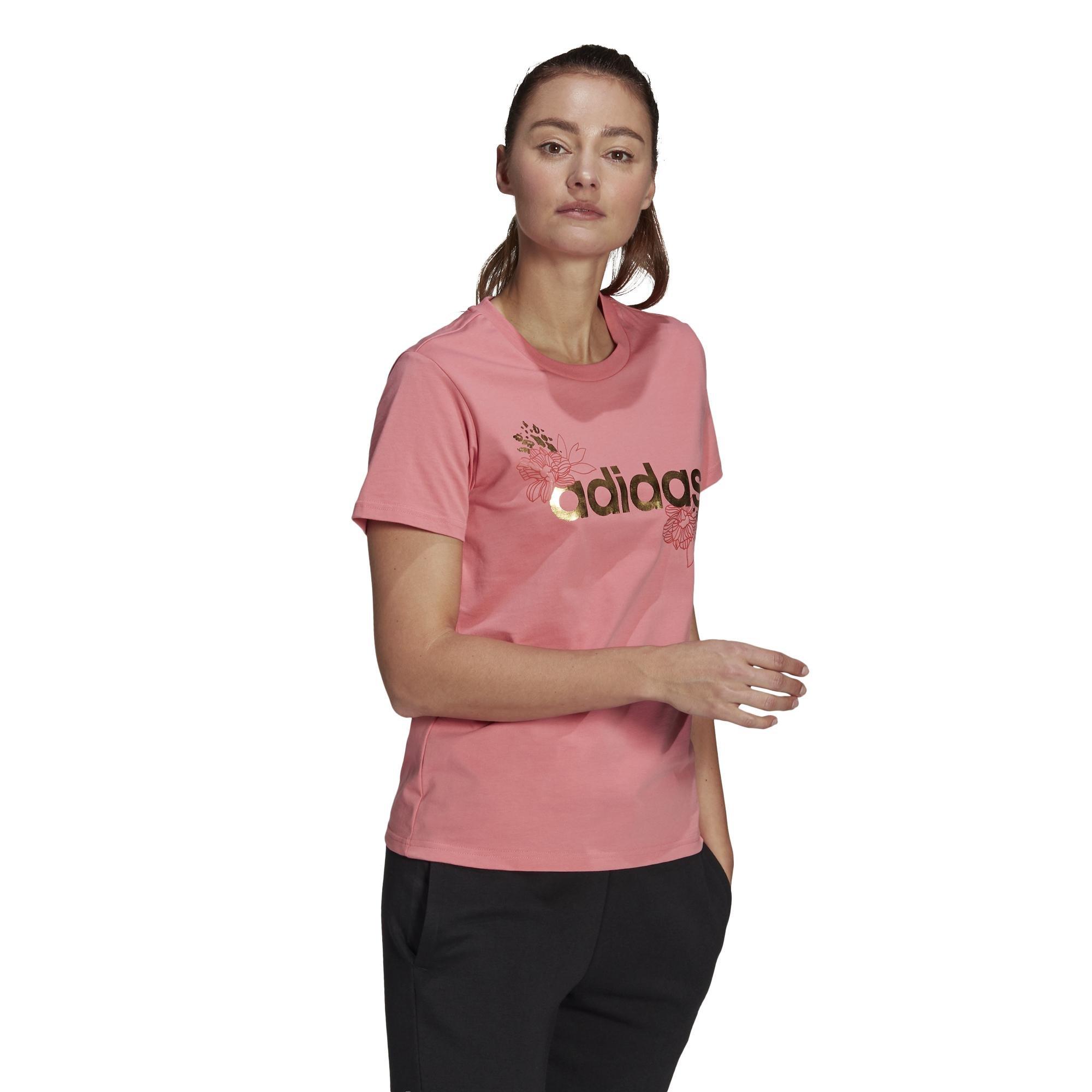 Linear Foil Graphic T-Shirt, Pink, A901_ONE, large image number 22