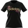 Women Linear Foil Graphic T-Shirt, Black, A901_ONE, thumbnail image number 1