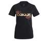 Women Linear Foil Graphic T-Shirt, Black, A901_ONE, thumbnail image number 2