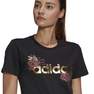 Women Linear Foil Graphic T-Shirt, Black, A901_ONE, thumbnail image number 12