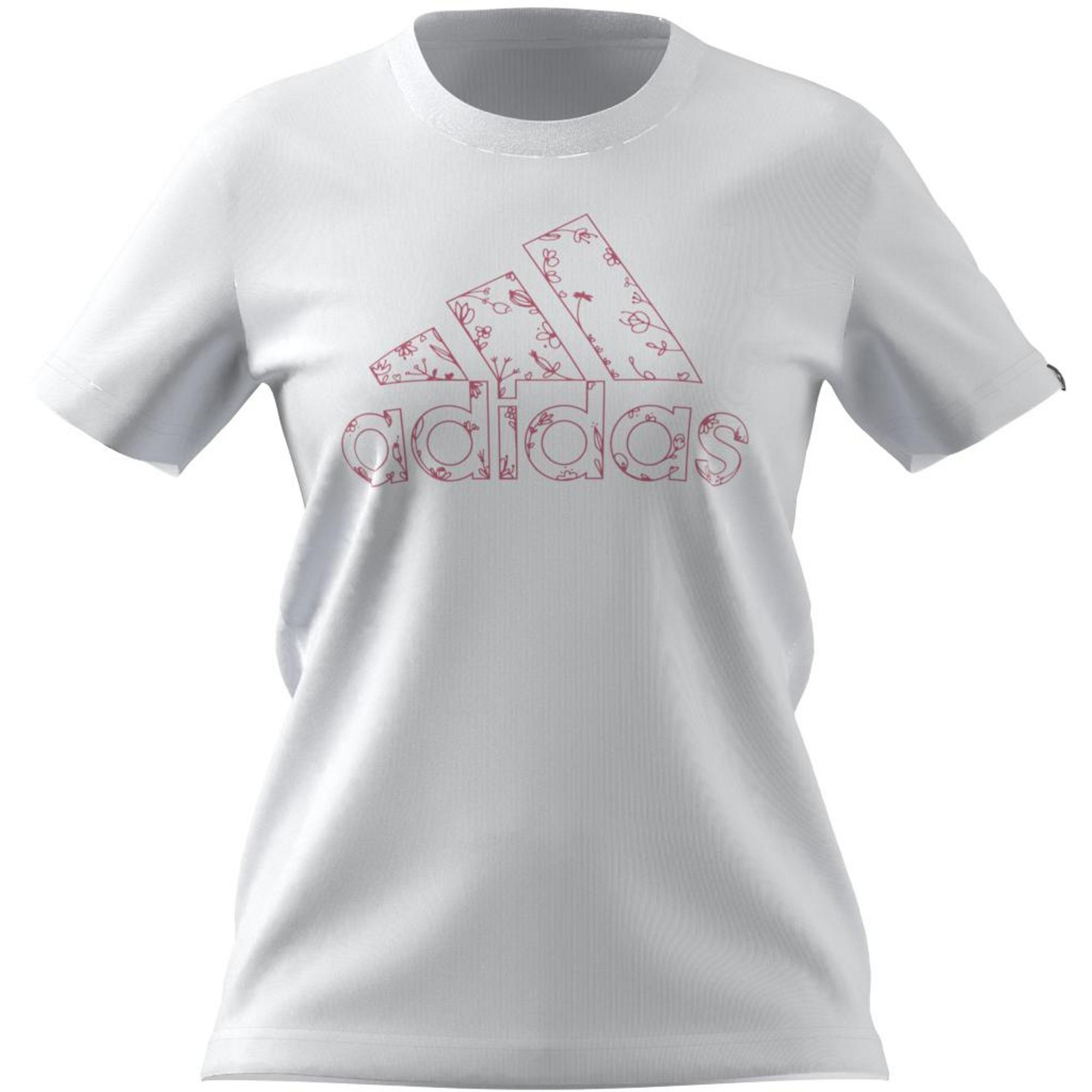 Outlined Floral Graphic T-Shirt, White, A901_ONE, large image number 12