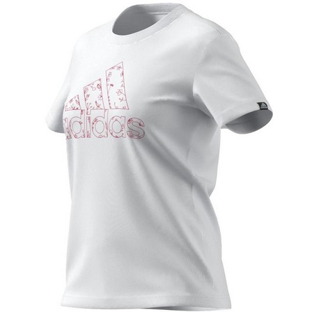 Women Outlined Floral Graphic T-Shirt, White, A901_ONE, large image number 16