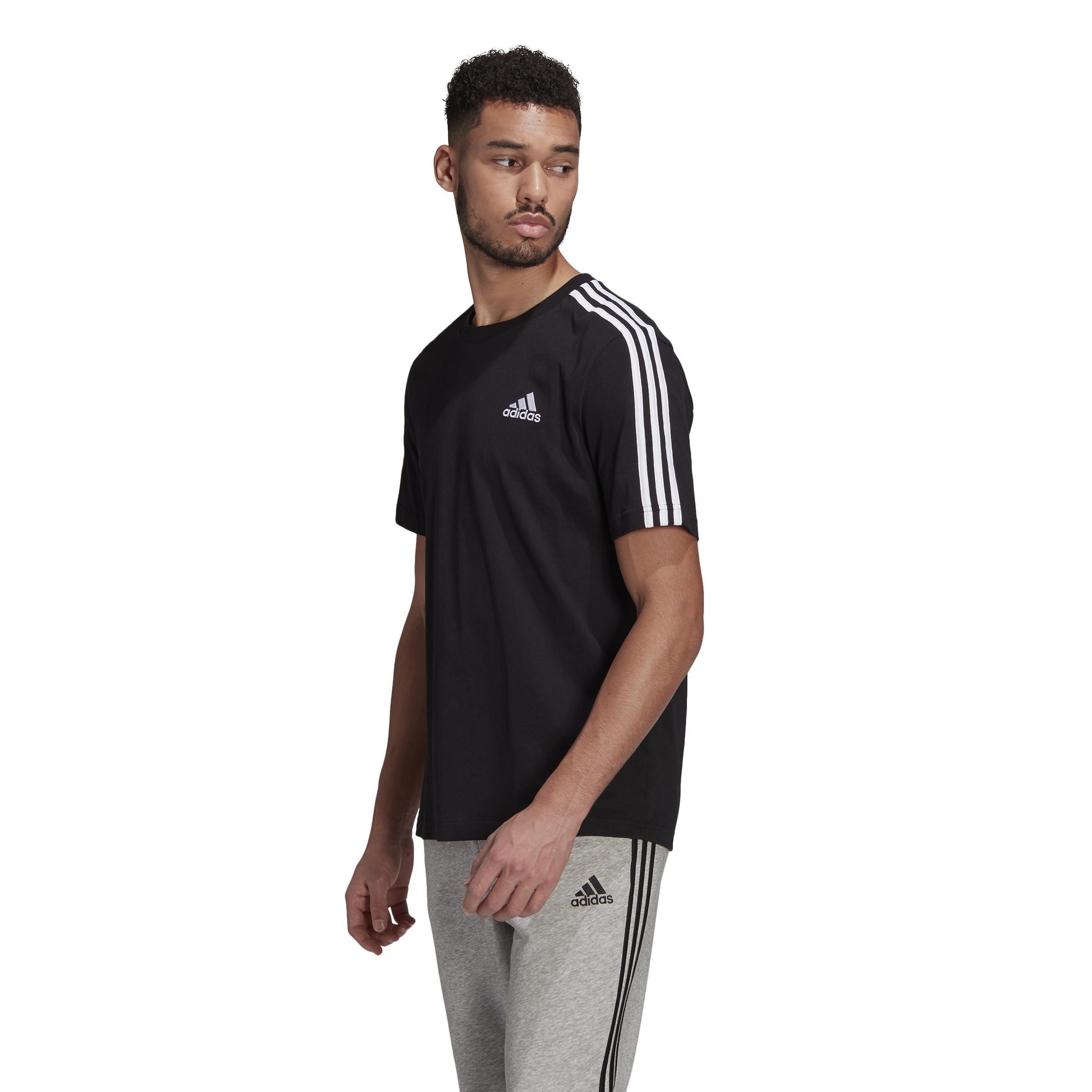 Essentials 3-Stripes T-Shirt, Black, A901_ONE, large image number 0