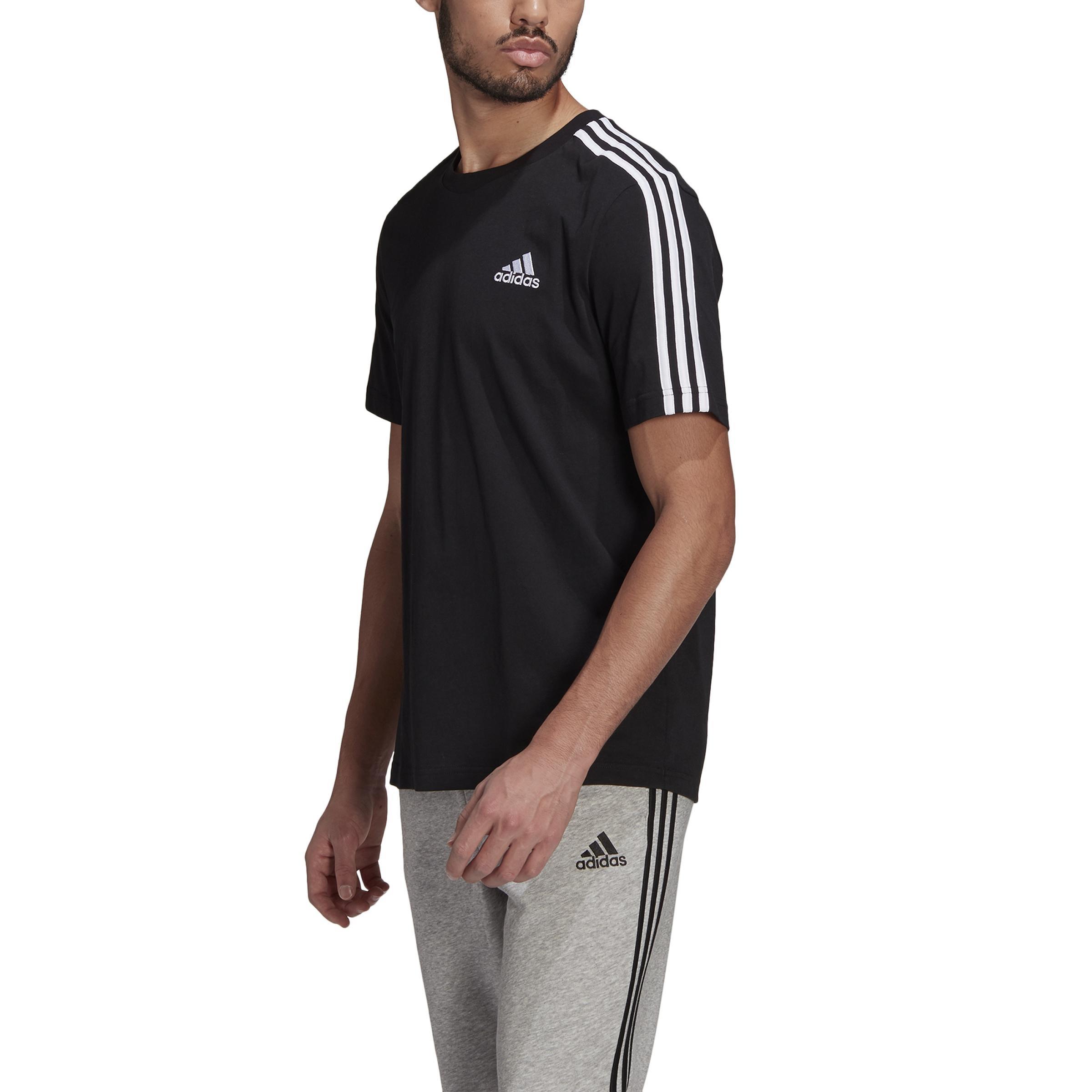 Essentials 3-Stripes T-Shirt, Black, A901_ONE, large image number 2