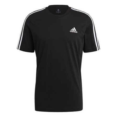Men Essentials 3-Stripes T-Shirt , Black, A901_ONE, large image number 3