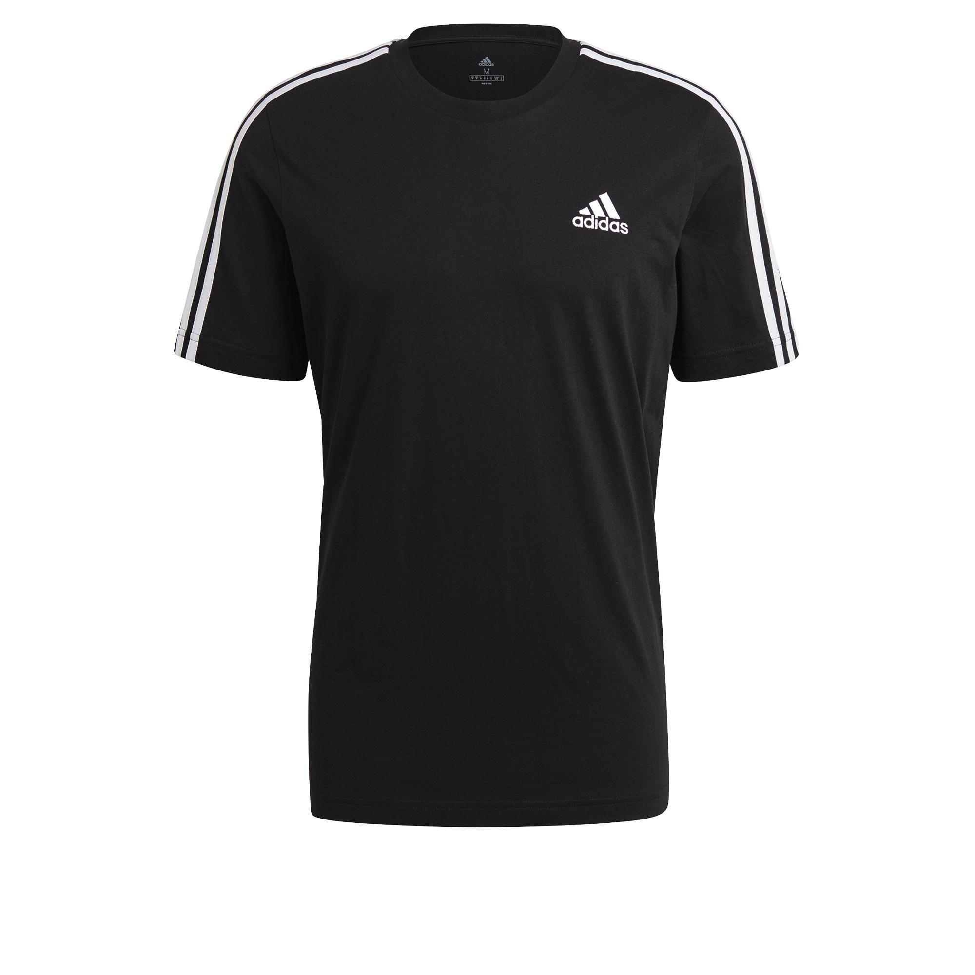 Men Essentials 3-Stripes T-Shirt, Black, A901_ONE, large image number 5