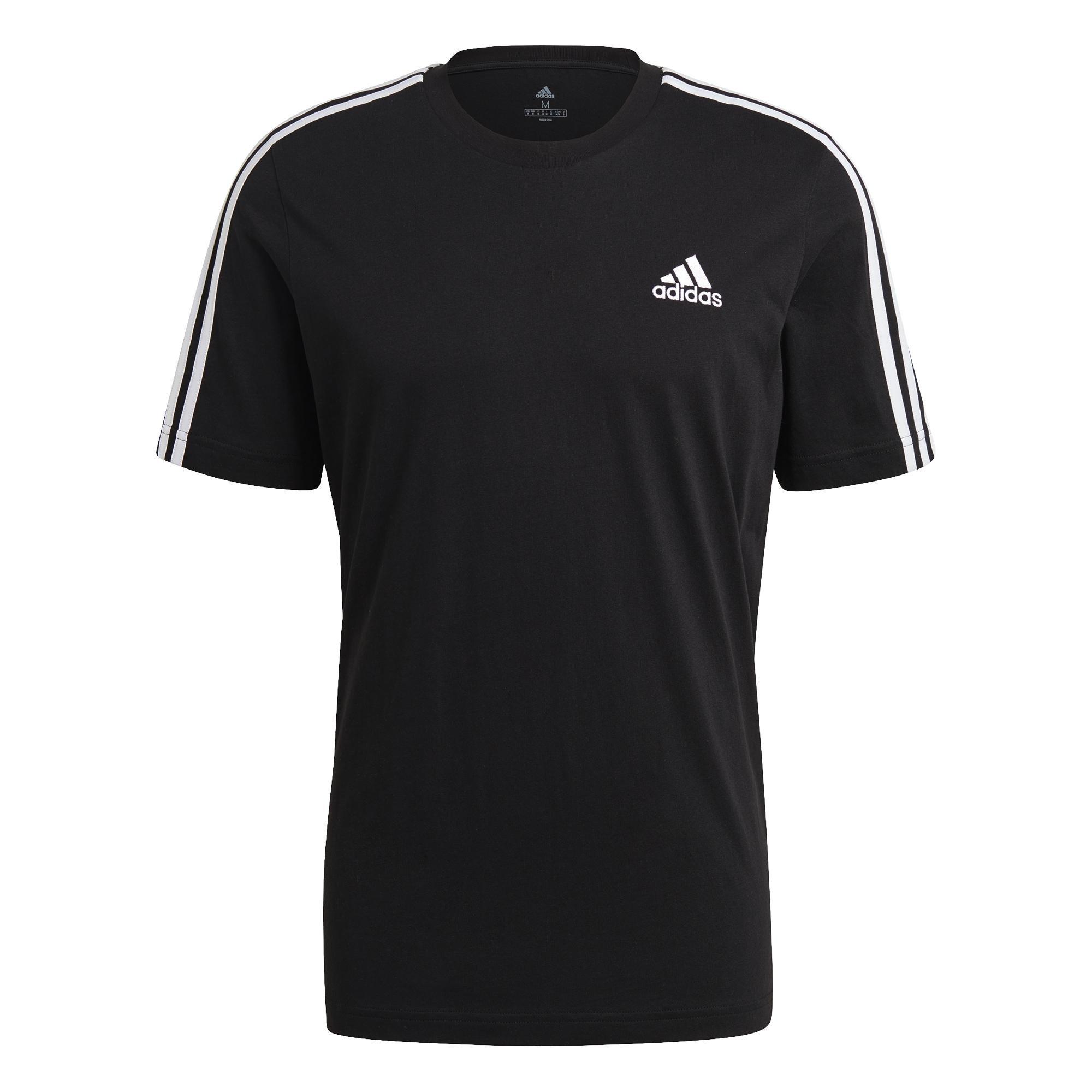 Men Essentials 3-Stripes T-Shirt, Black, A901_ONE, large image number 6