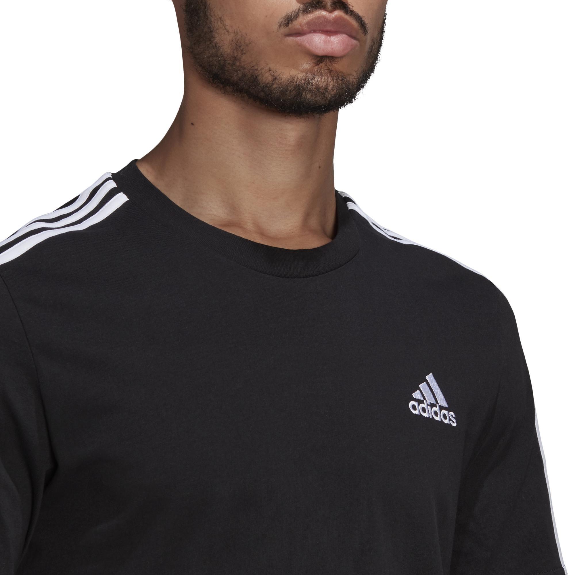 Men Essentials 3-Stripes T-Shirt, Black, A901_ONE, large image number 12